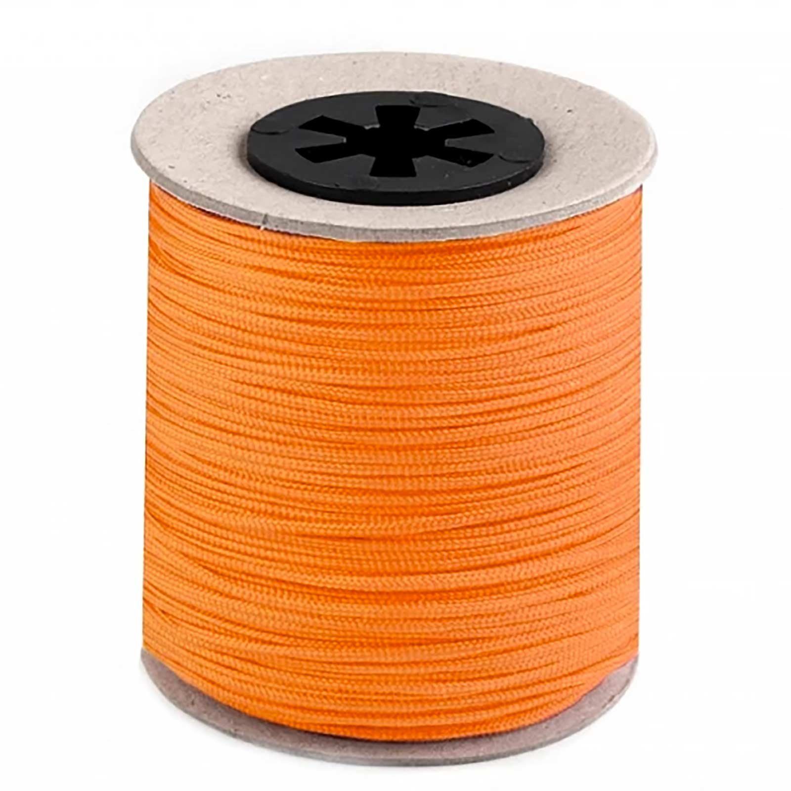 maDDma Kordel 100m Schmuckschnur Jalousieschnur Polyester 1,5mm, orange