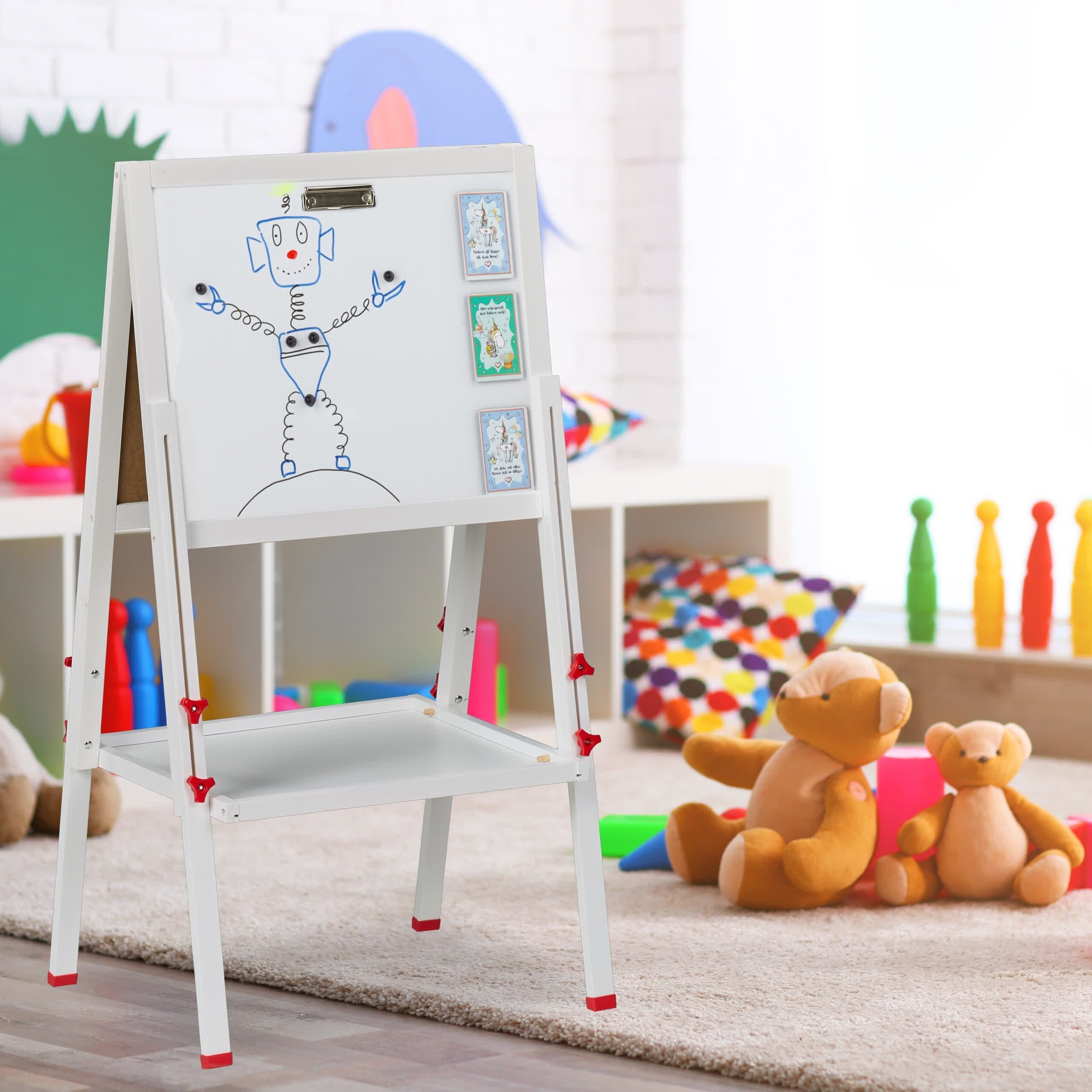 relaxdays Standtafel Kinderstandtafel mit Whiteboard, (1-tlg) günstig online kaufen
