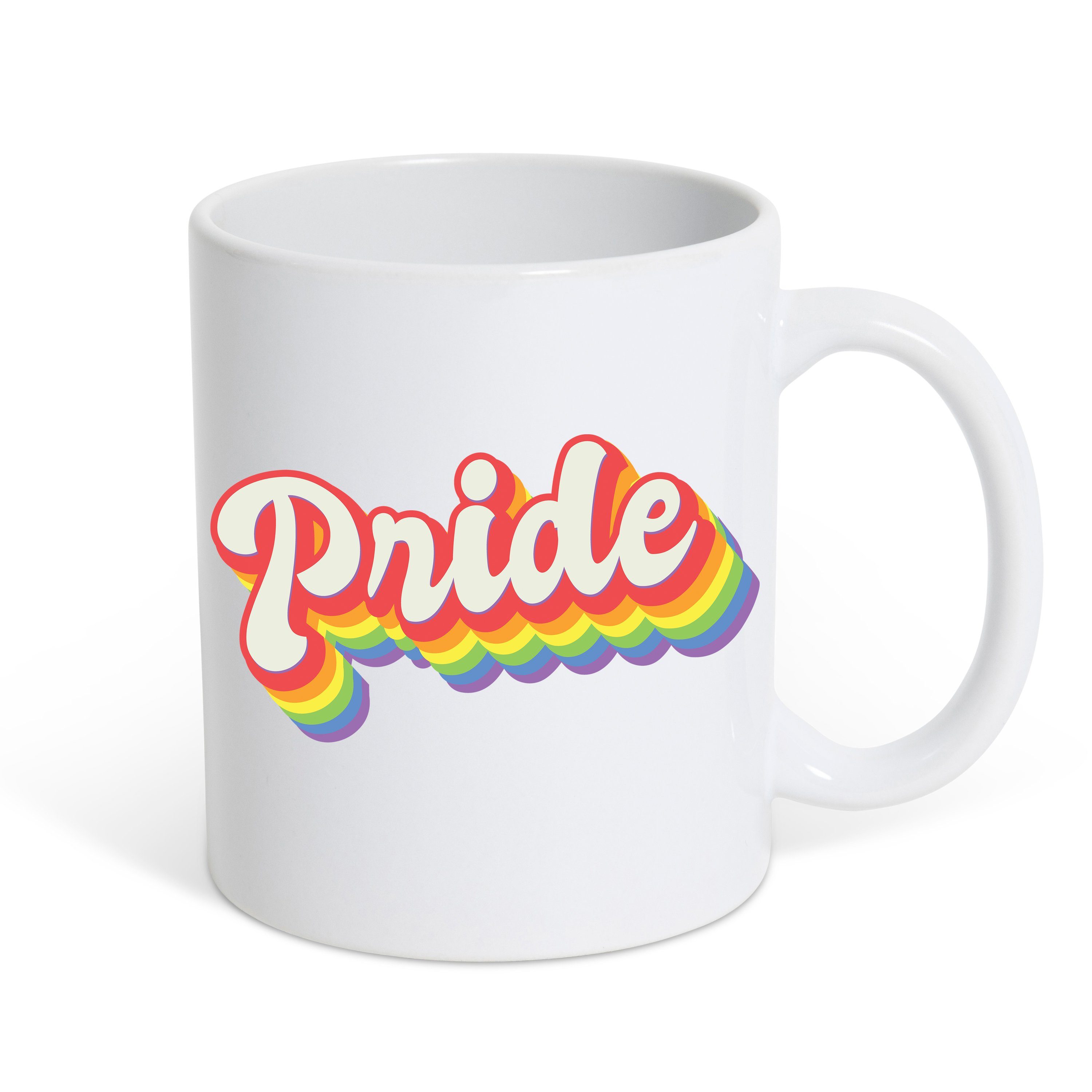 Youth Designz Tasse Pride Kaffeetasse Geschenk, Keramik, mit trendigem Print Weiß