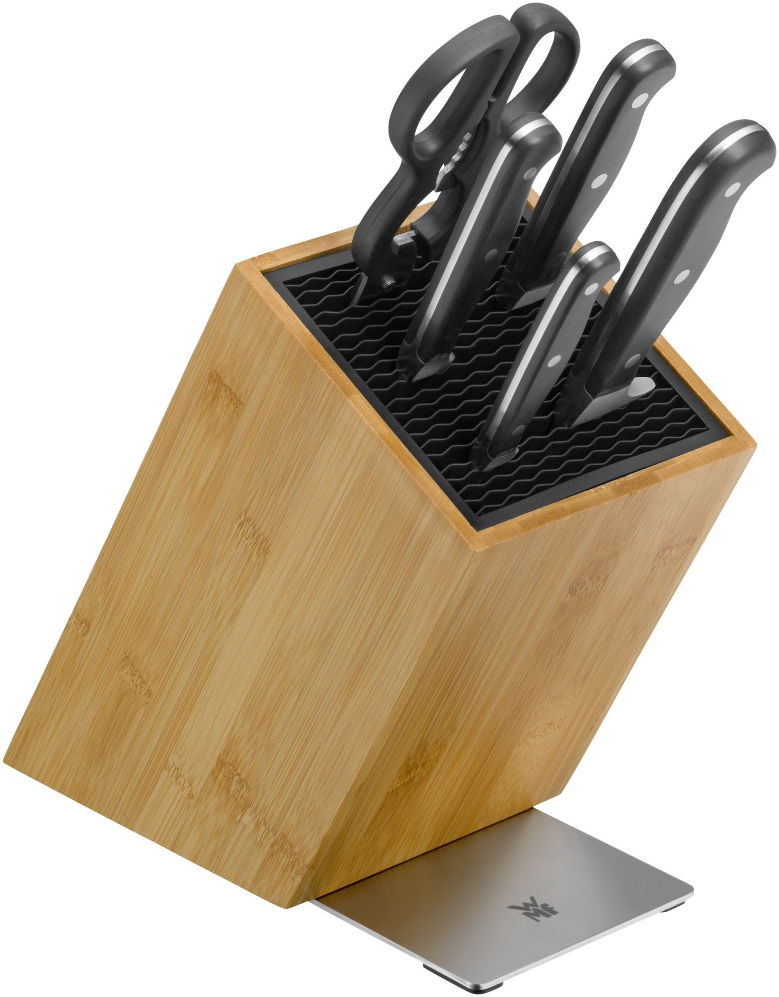 WMF Messer-Set Spitzenklasse Plus (mit FlexTec Messerblock, 6-tlg., Spezialklingenstahl), Made in Germany