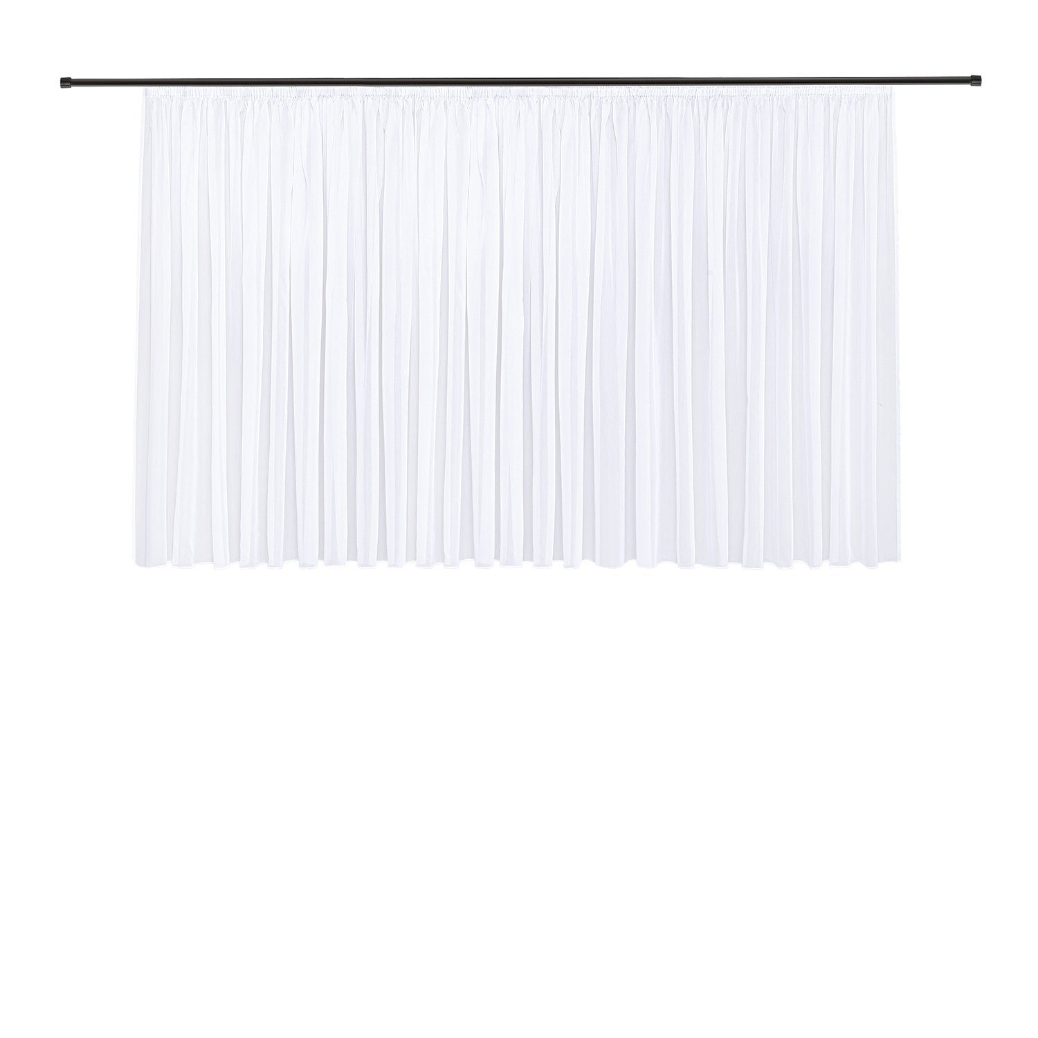 Gerster Gardine Estella (1 St), Kräuselband, transparent, Voile, Store Effekt-Voile recycelt "Estella"