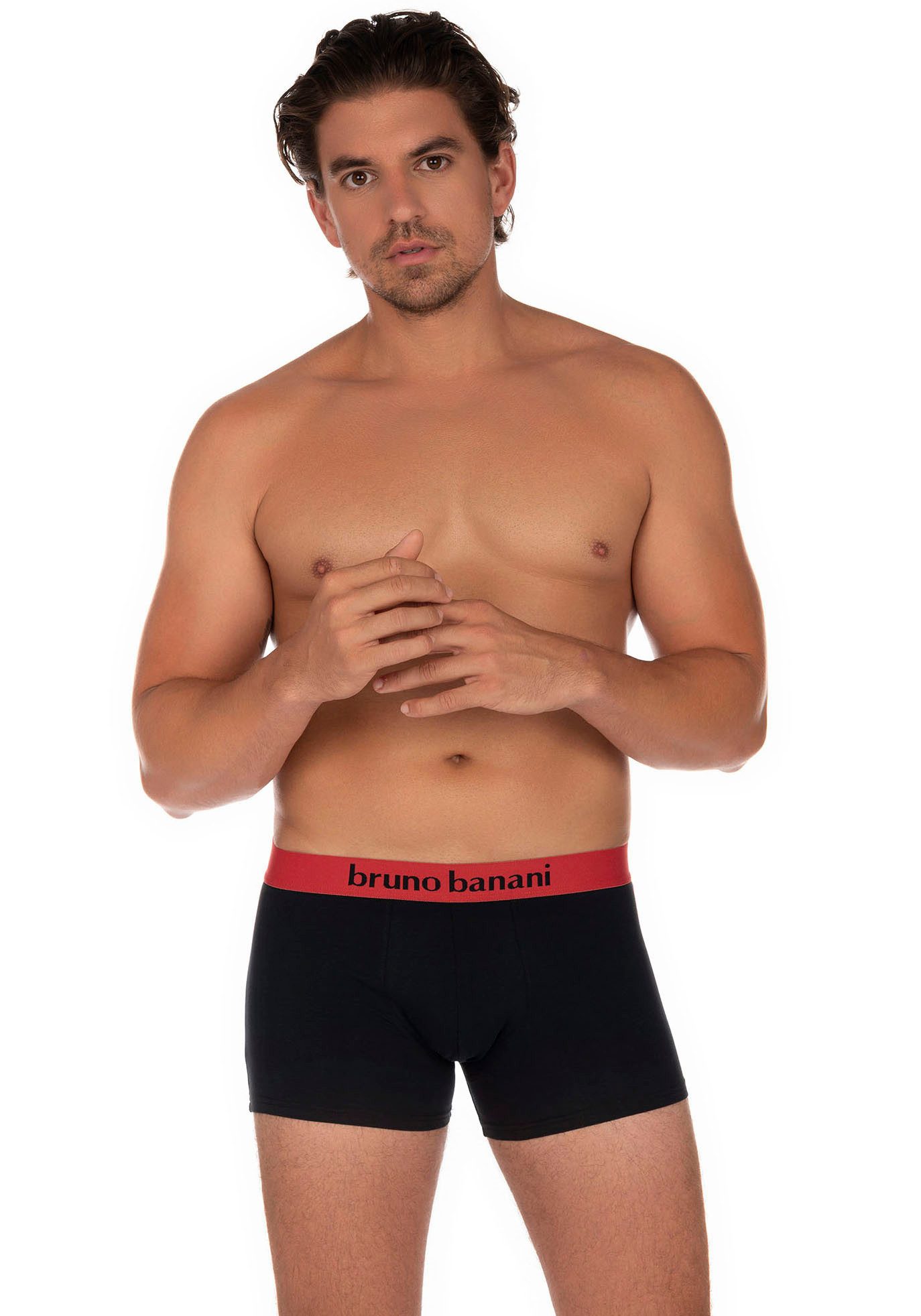 Bruno Banani Boxershorts FLOWING (2er Pack) mit kontrastfarbenem Bündchen günstig online kaufen