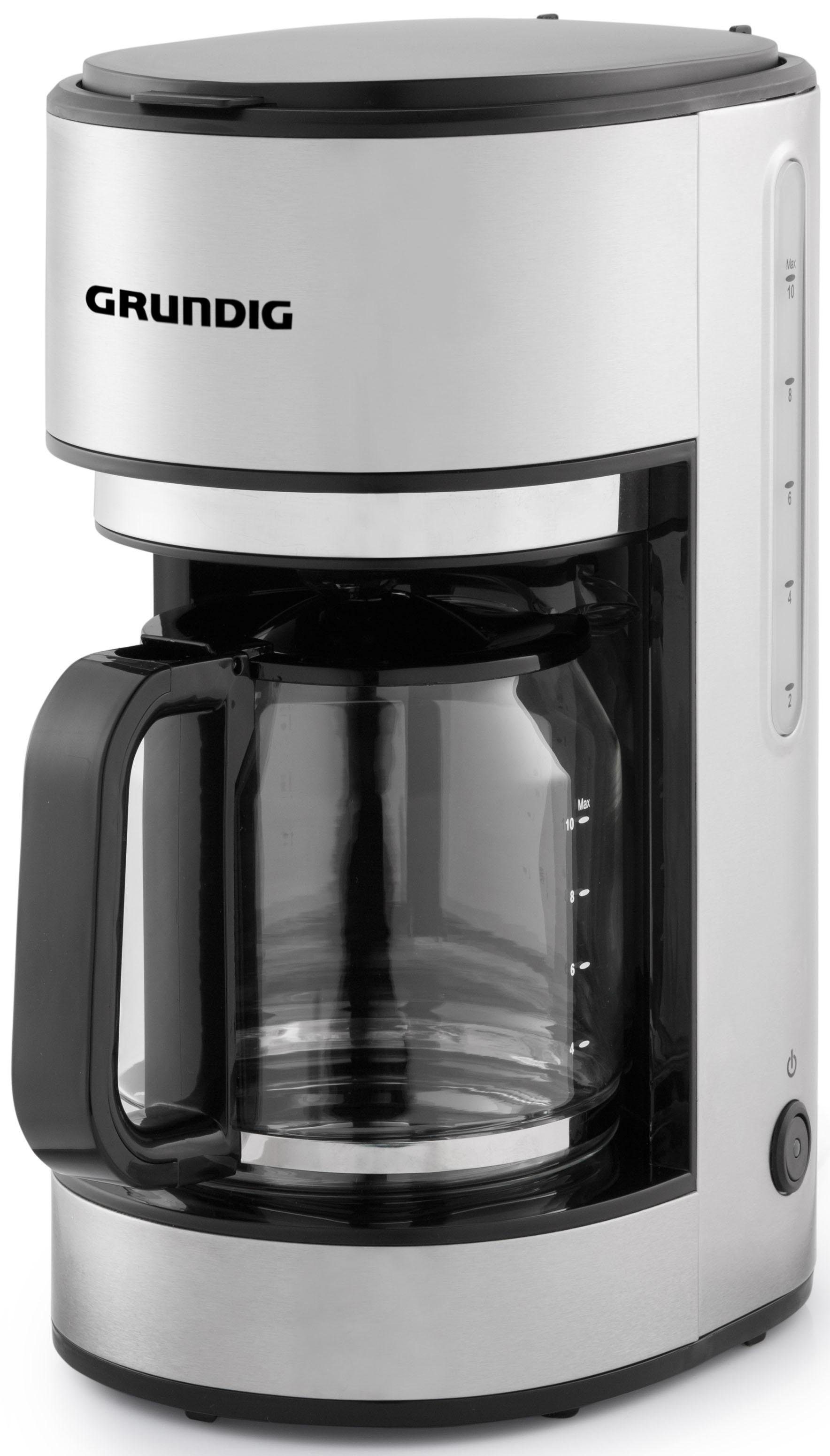 Grundig Filterkaffeemaschine KM 5620, 1,25l Kaffeekanne, Permanentfilter