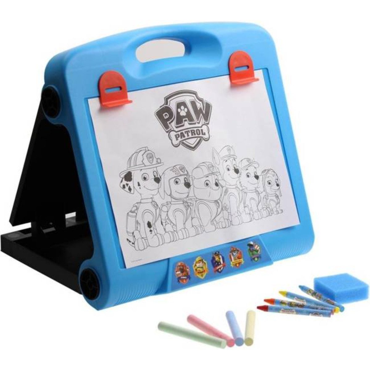 PAW PATROL Kinderstaffelei Kreativ Staffelei für Kinder für Zeichnen und Spielen unterwegs