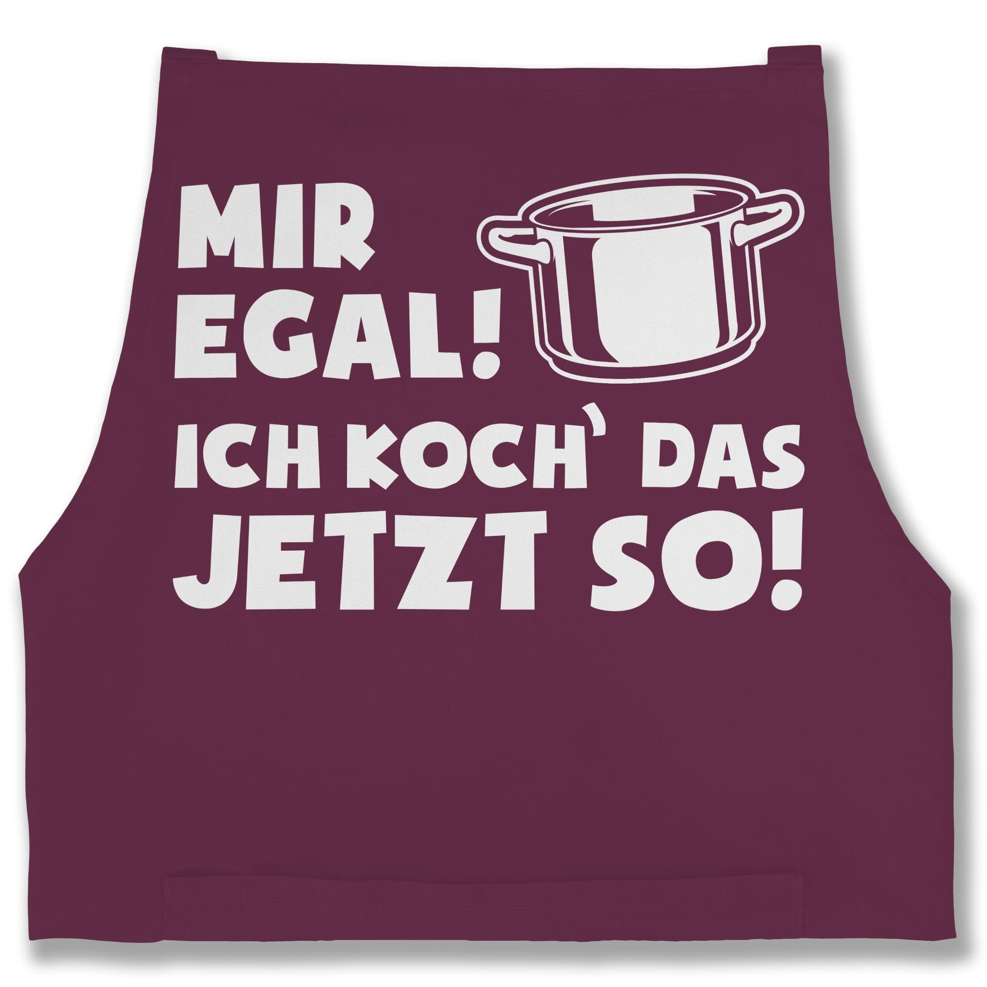 Shirtracer Kochschürze Mir egal ich koch günstig online kaufen