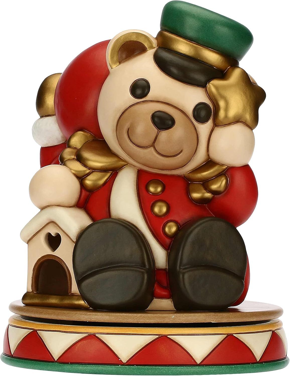THUN SpA Spieluhr Thun Spieluhr Teddy Nussknacker Xmas Maxi Maxi-Version - Höhe 40 cm