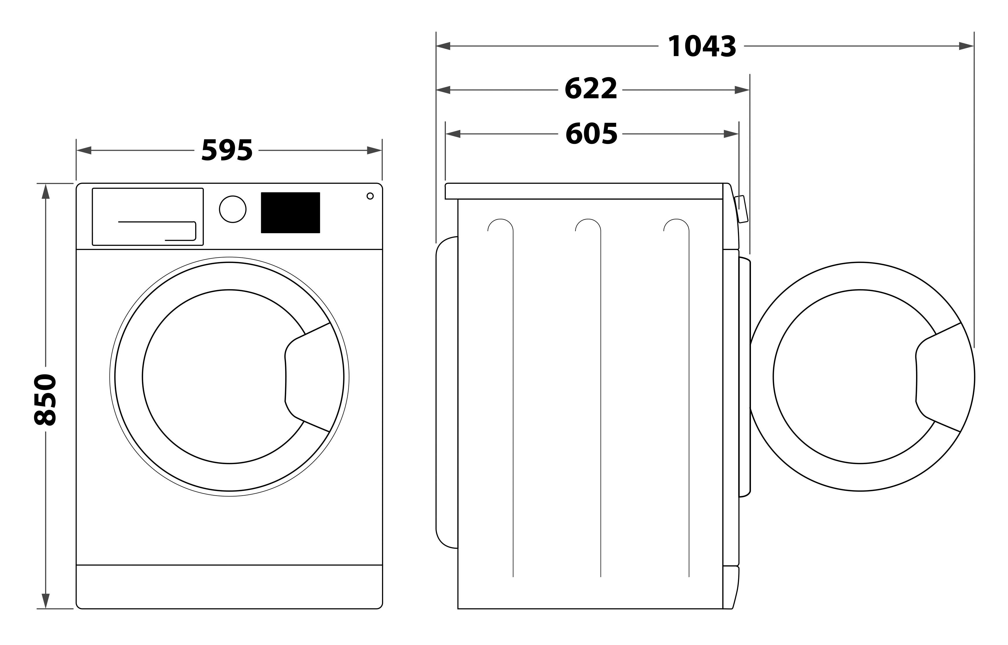 BAUKNECHT Waschmaschine WM BB 814 1400 8 A, kg, U/min