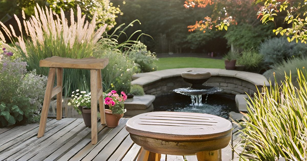 habeig Sitzhocker Gartenhocker Teak-Holz 30x40x50 cm Massivholz Sitzhocker günstig online kaufen