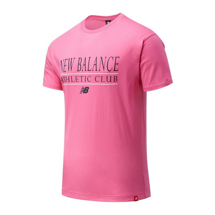 New Balance T-Shirt New Balance Herren T-Shirt ESSENTIALS ATHLETICS CLUB TEE MT13522 SYK Pink