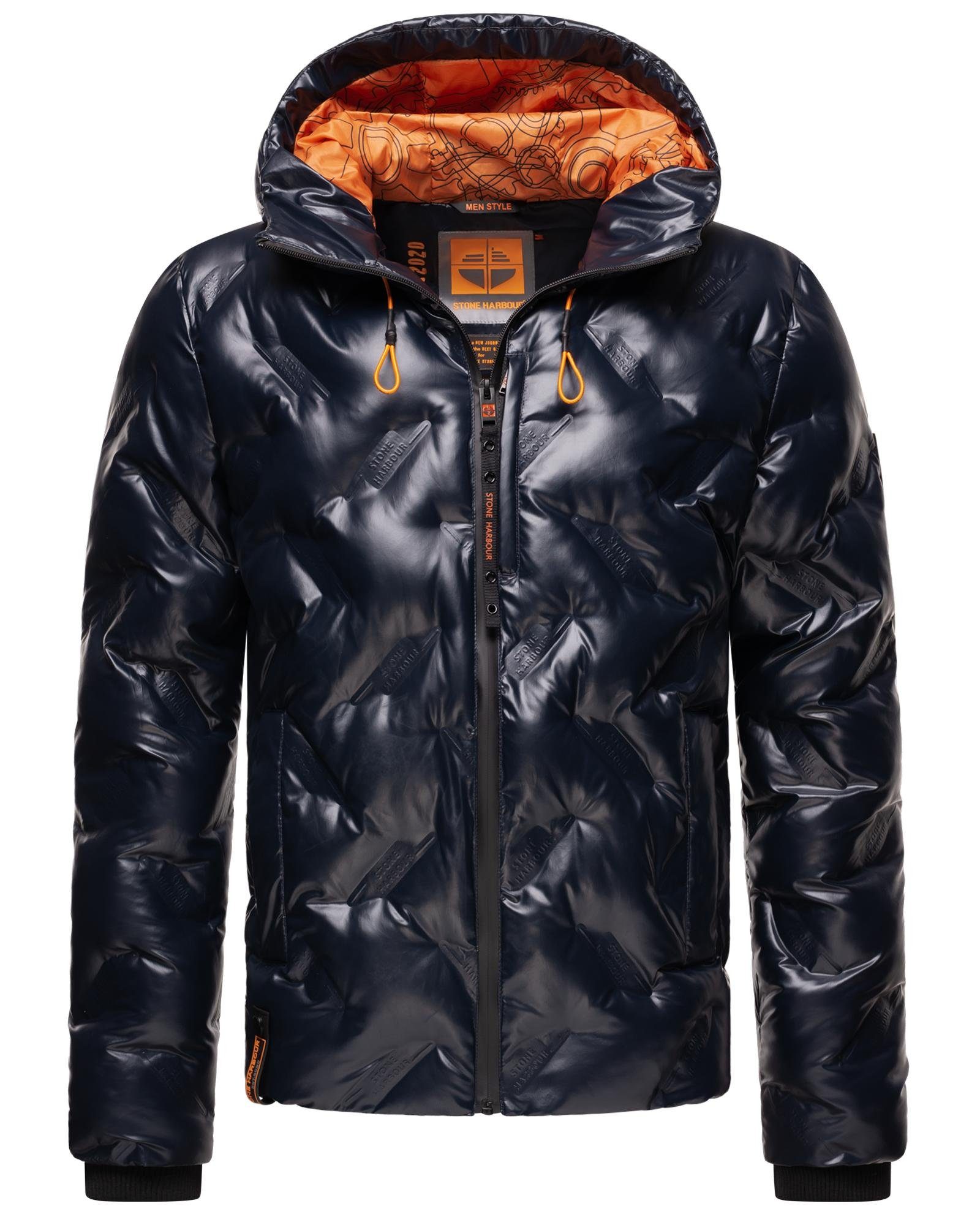 Stone Harbour Outdoorjacke Geroo Sportliche, wasserdichte Herren Winterjacke mit Kapuze