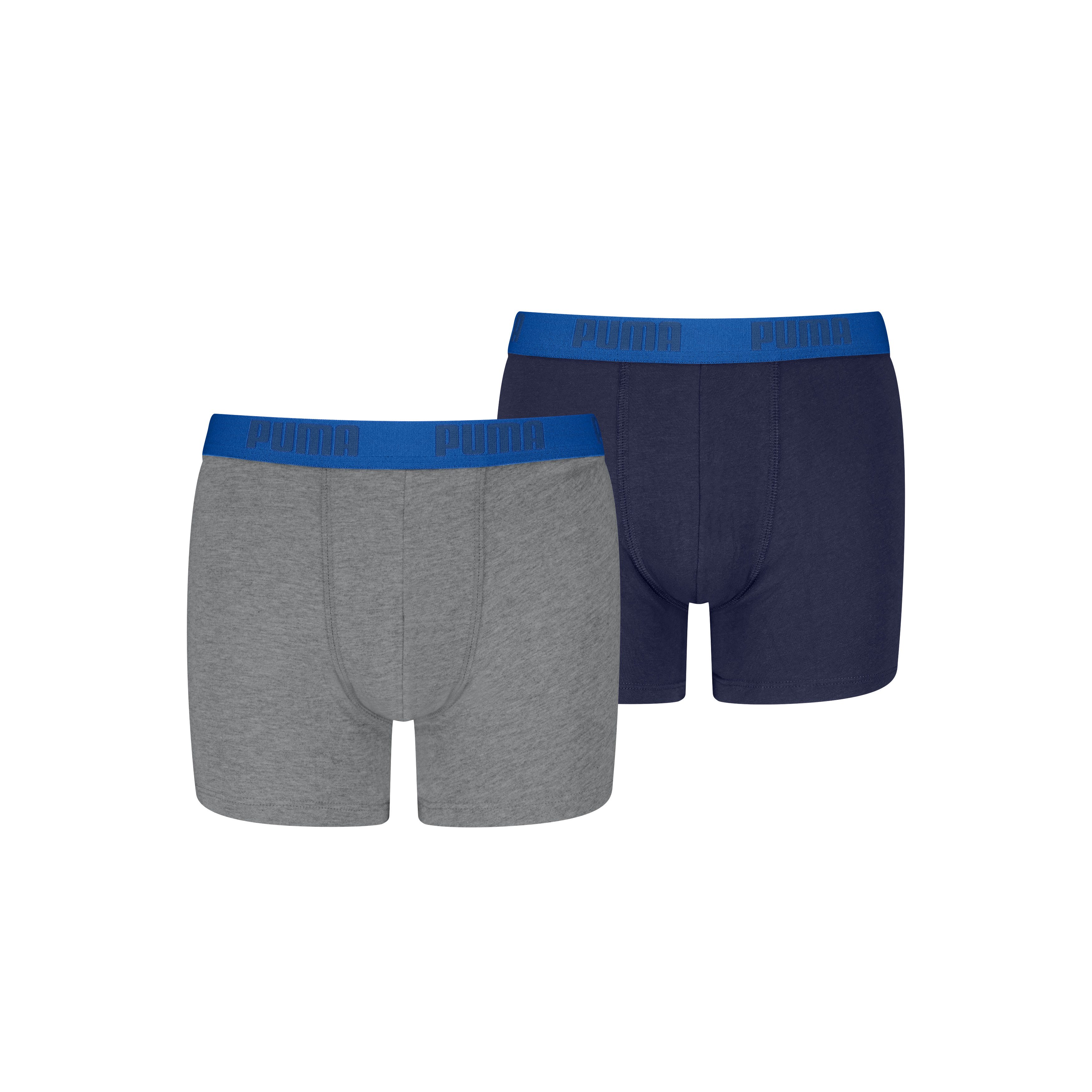 PUMA Boxershorts PUMA BOYS EVERYDAY BASIC BOXERS (2er Pack) Komfortabler Logobund, ohne Eingriff