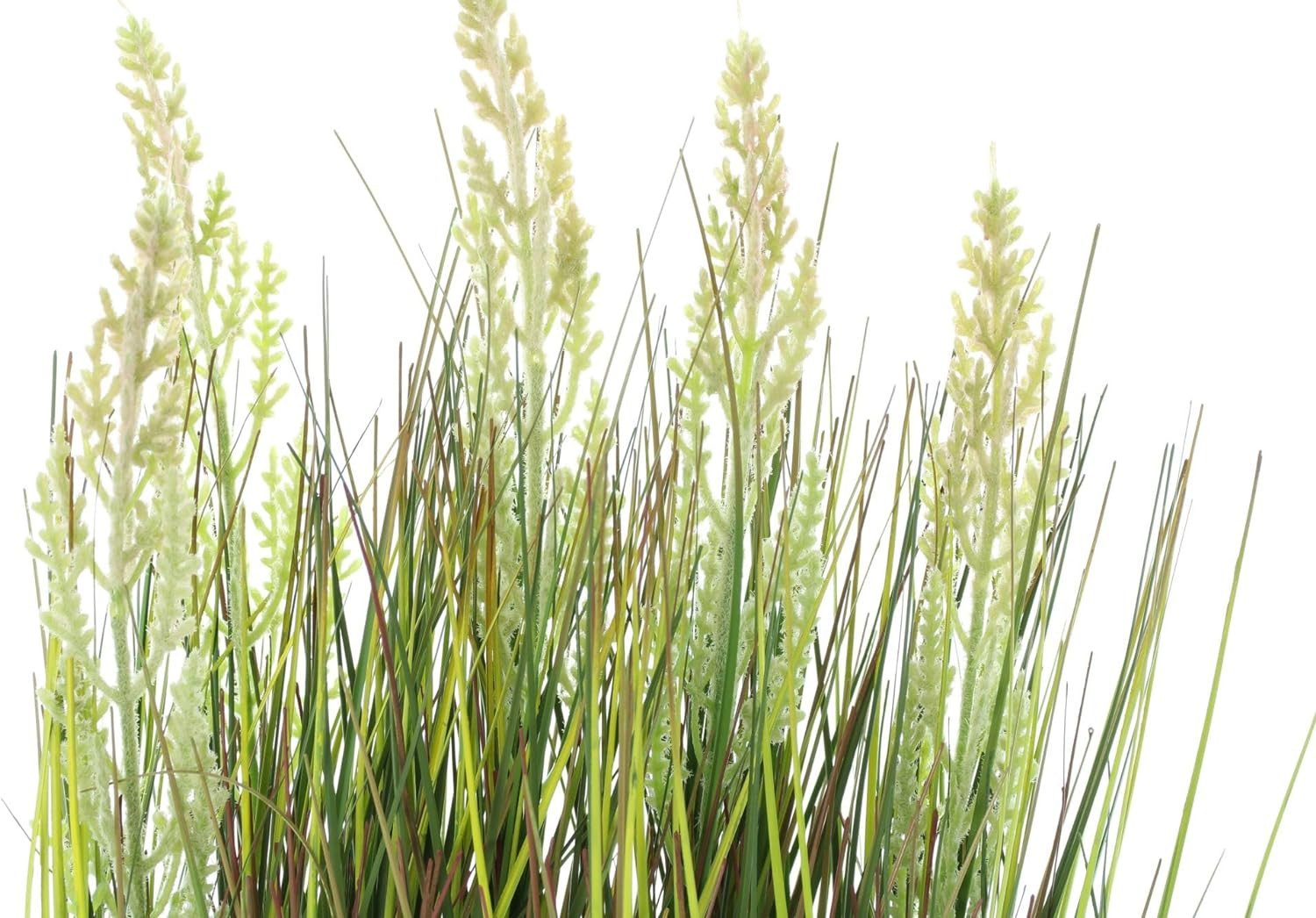 Kunstgras Kunstpflanze "Gras" 46 cm hoch, Ziergras im Porzellan Topf, Dekogras Gras, Dekoleidenschaft, Höhe 46 cm, Ziergras Dekopflanze für Wohnzimmer Schlafzimmer Büro, Gräserbüschel