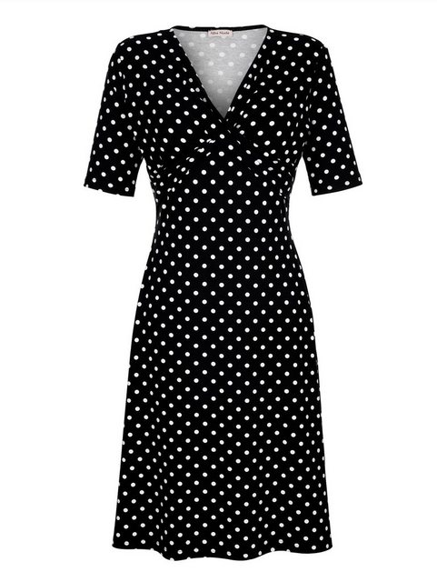 Alba Moda Strandkleid mit Drapierung in schwarz