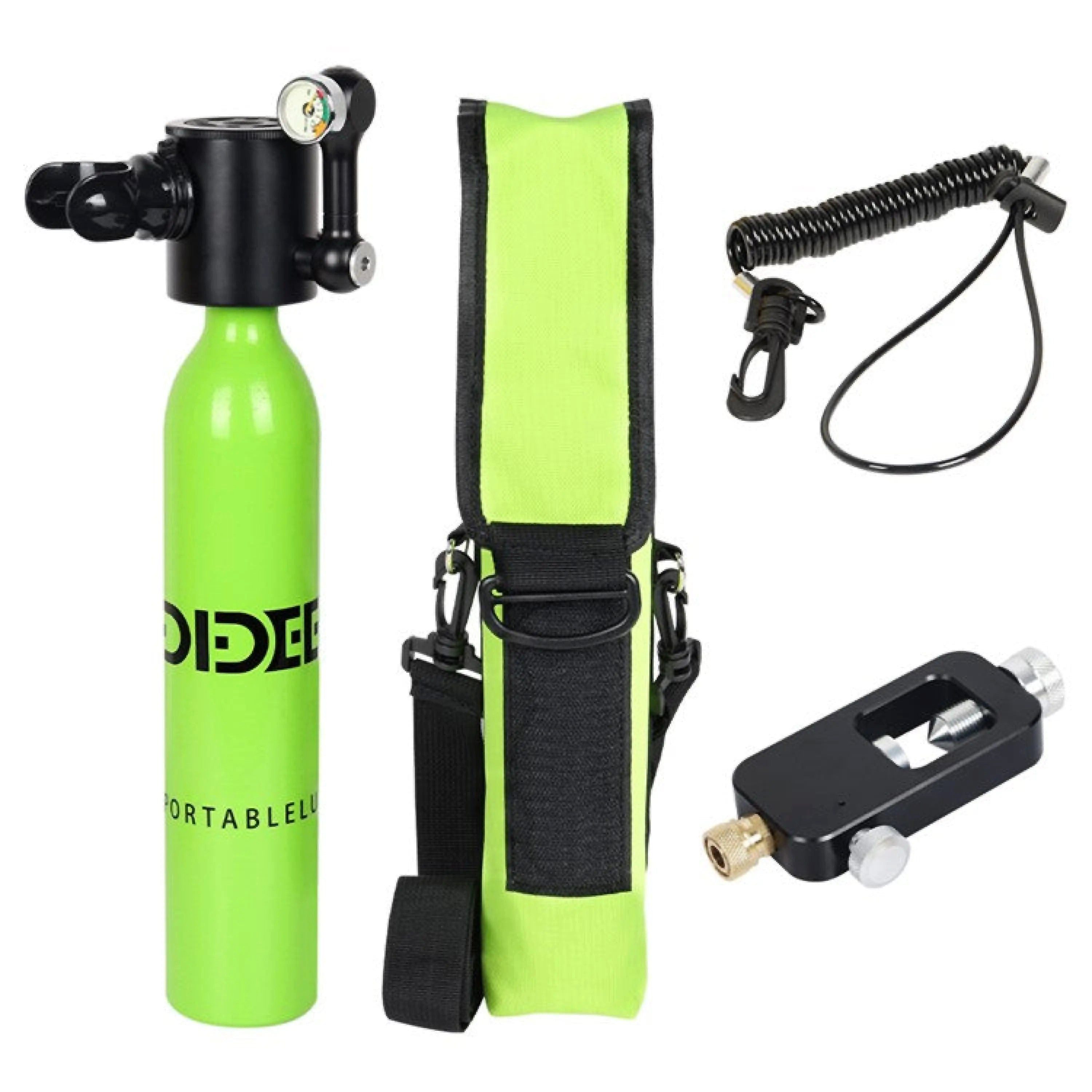 Sport-Knight® Tauchset Mini-Tauchgerät 0,5L, Komplett-Set für Schnorchler & Taucher