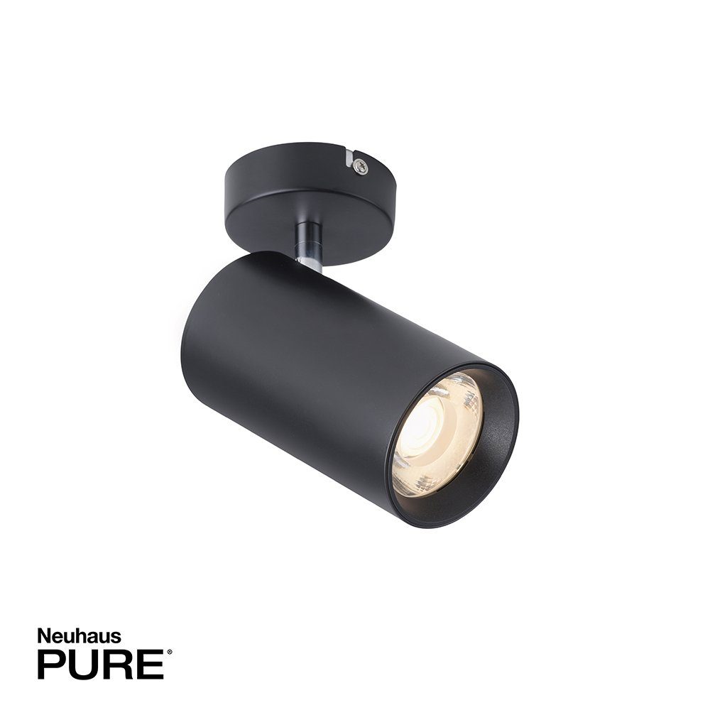 Paul Neuhaus LED Strahler Strahler PURE LED über schwenkbar, Spot Tronic Dimmer, 1xLED-Board/18W/3000K, schwenkbar dimmbar schwarz Licht, TECHNIK, Deckenleuchte Deckenleuchte warmweißes