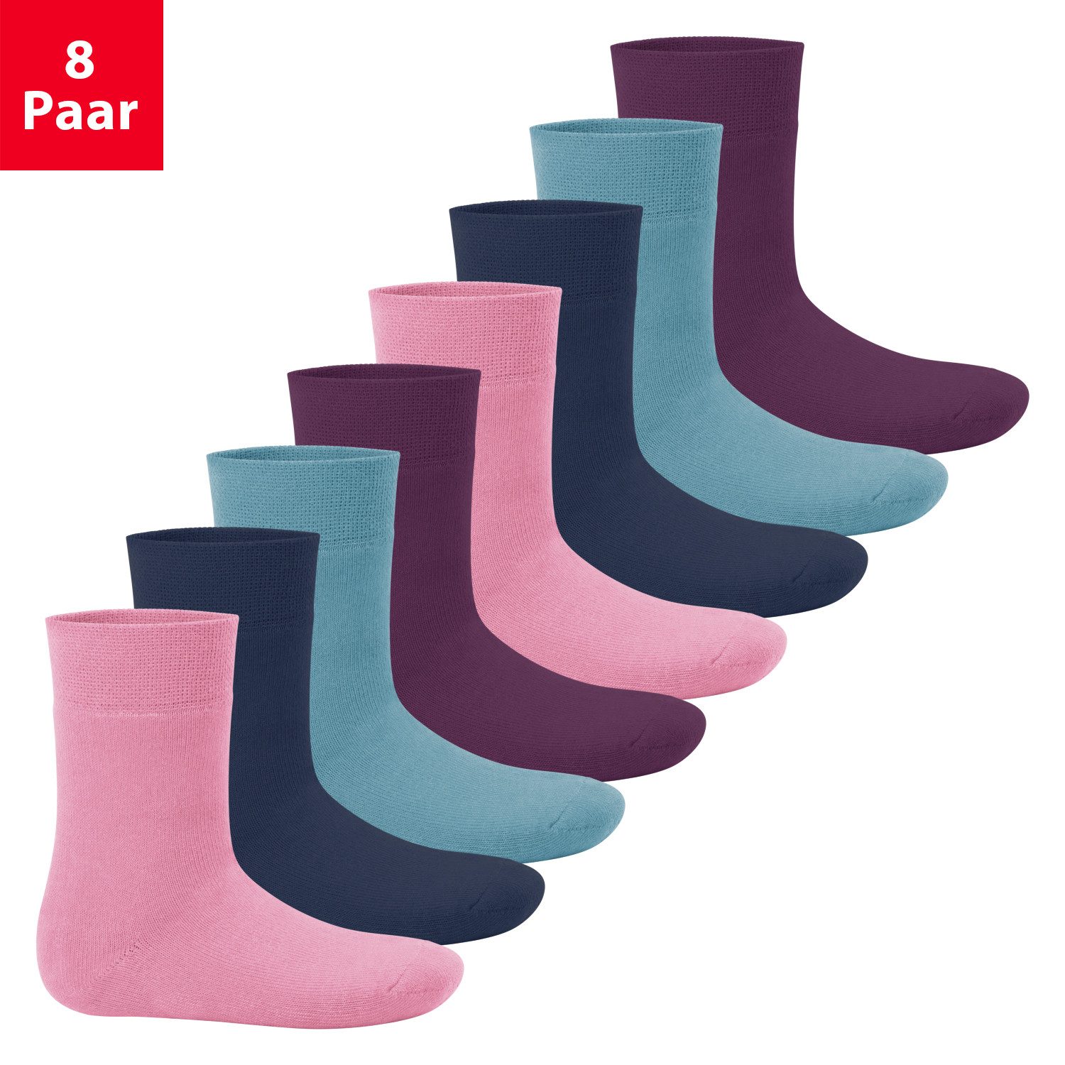 Footstar Thermosocken Kinder Winter Socken (8 Paar) Warme Vollfrottee Thermosocken