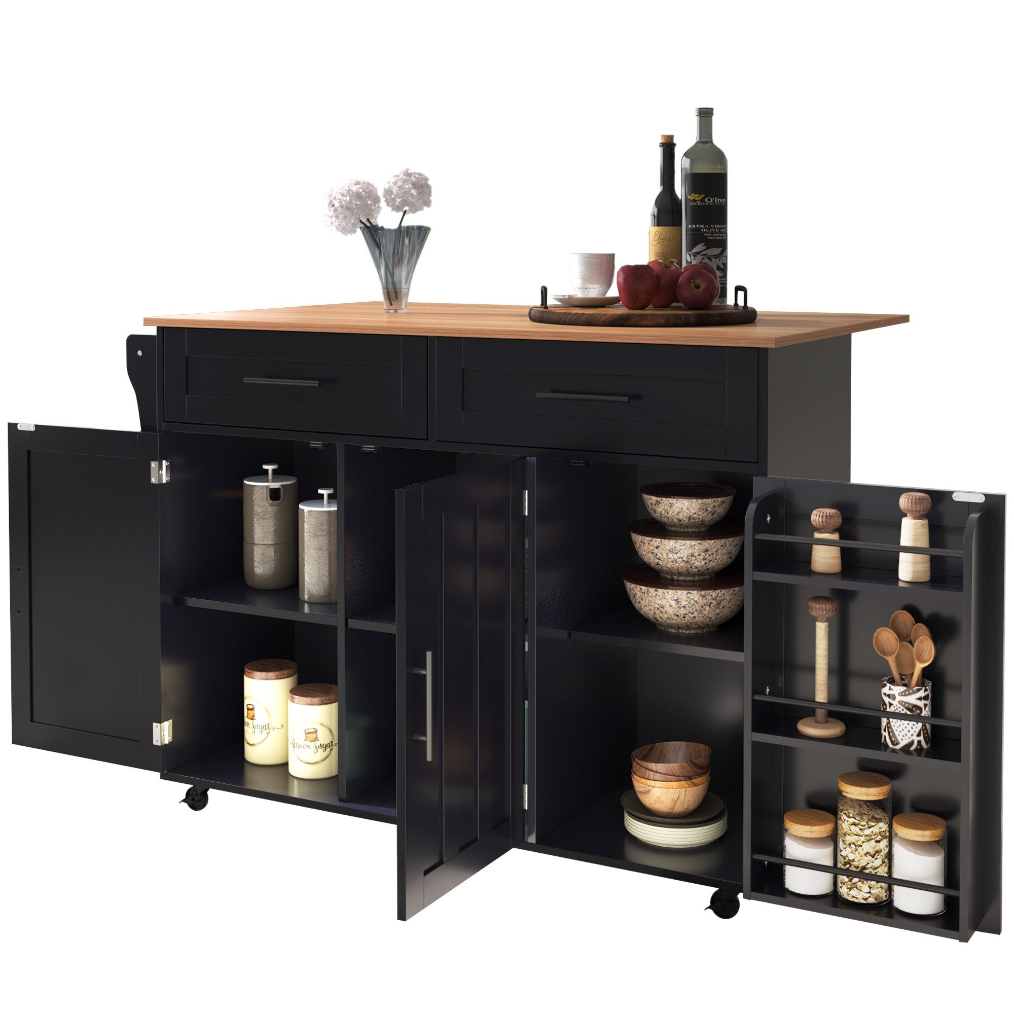 HAUSS SPOLE Sideboard Küchenschrank Küchenwagen mit günstig online kaufen
