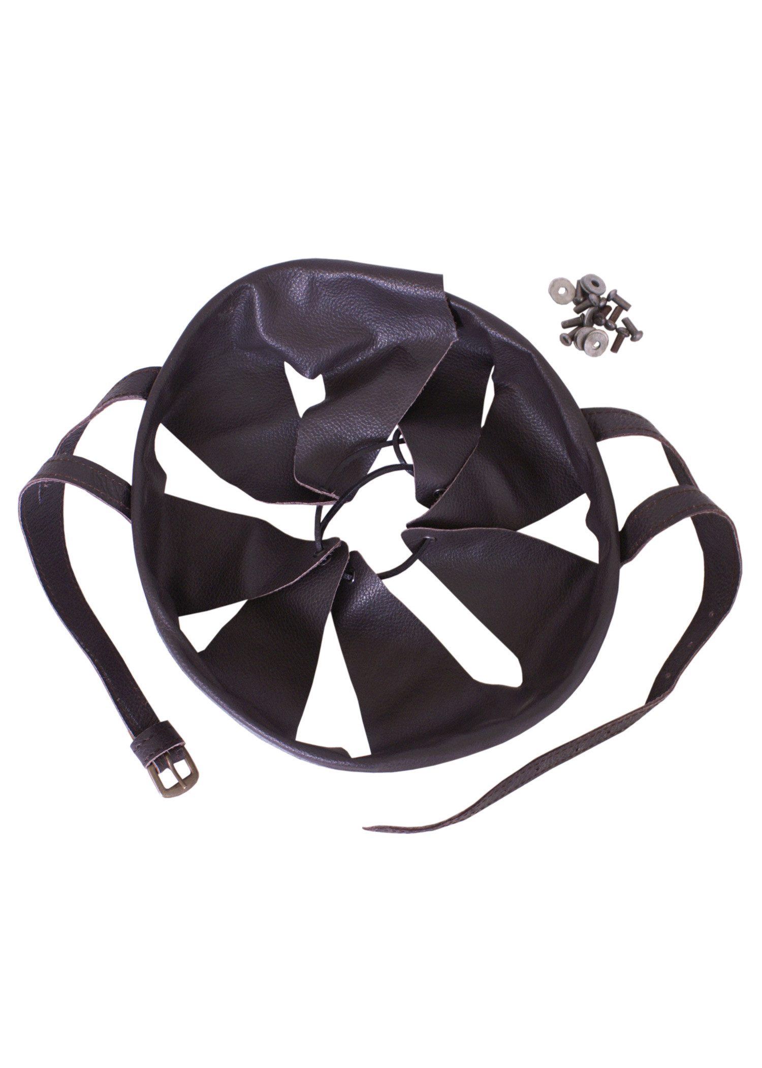 Ulfberth Ritter-Kostüm Helm-Inlet aus Leder - Inlay