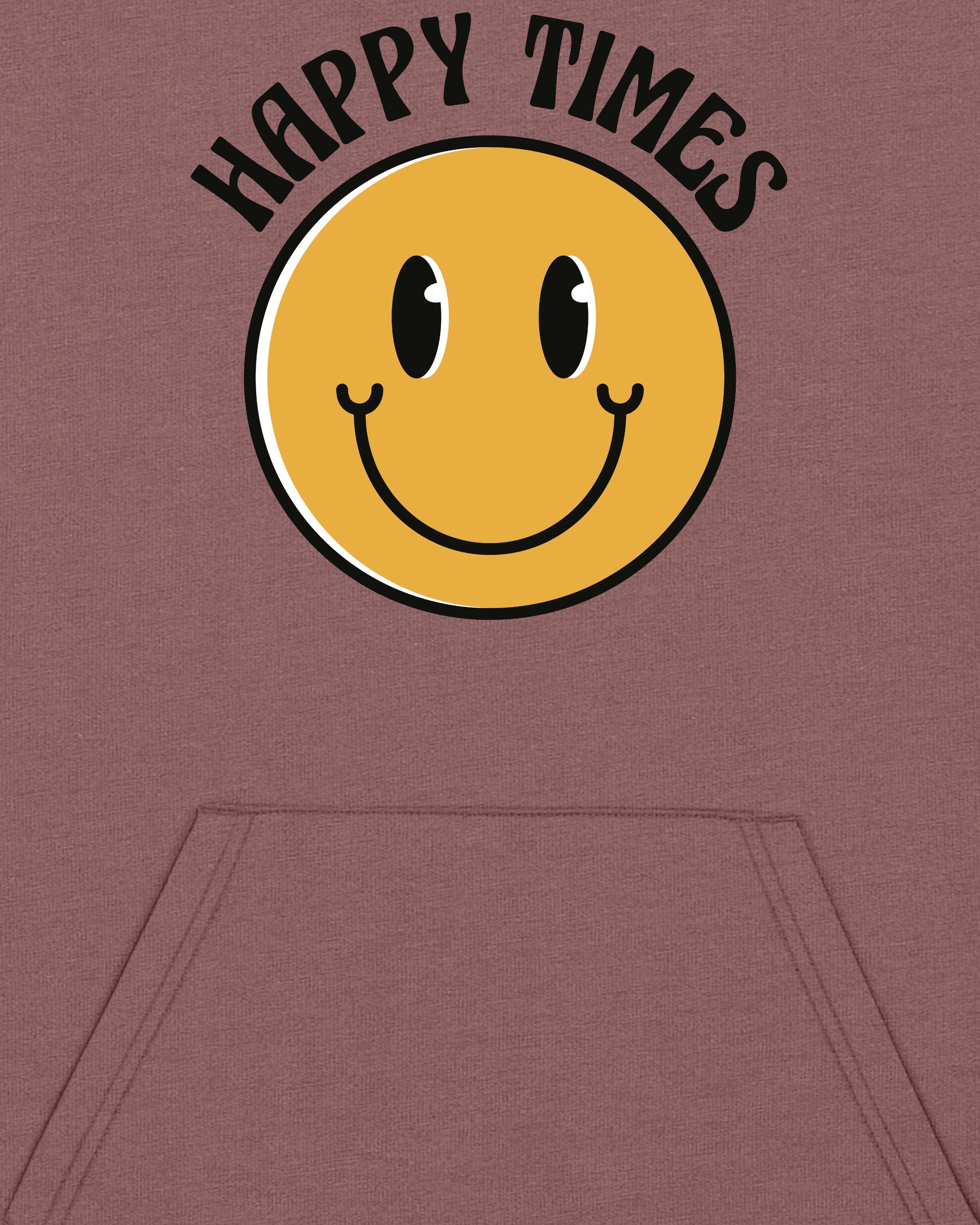 wat? Apparel Sweatshirt Happy smiley emoji (1-tlg) Kaffa Coffee times