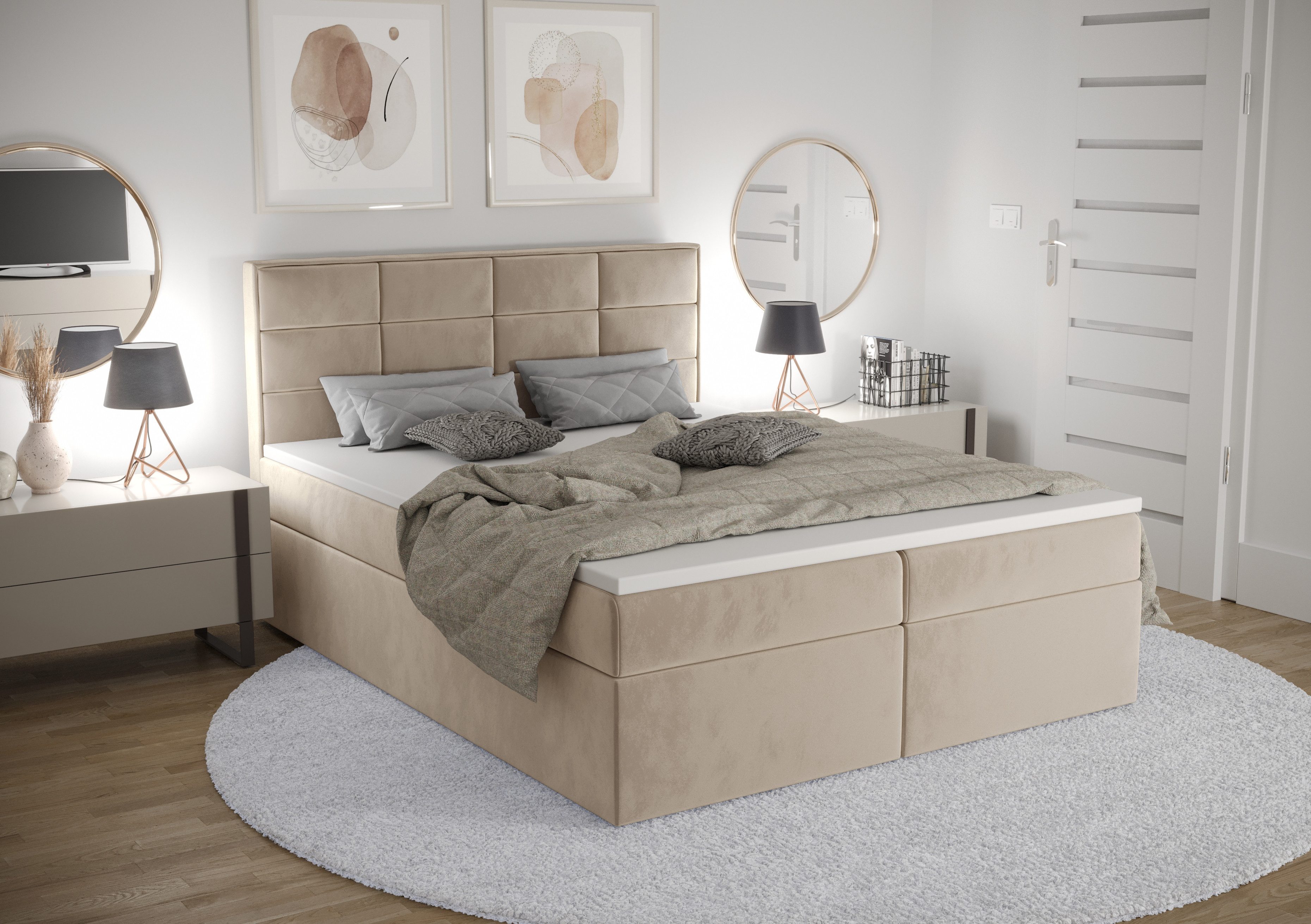 B&B Home Boxspringbett Kaja (H3 Matratze günstig online kaufen