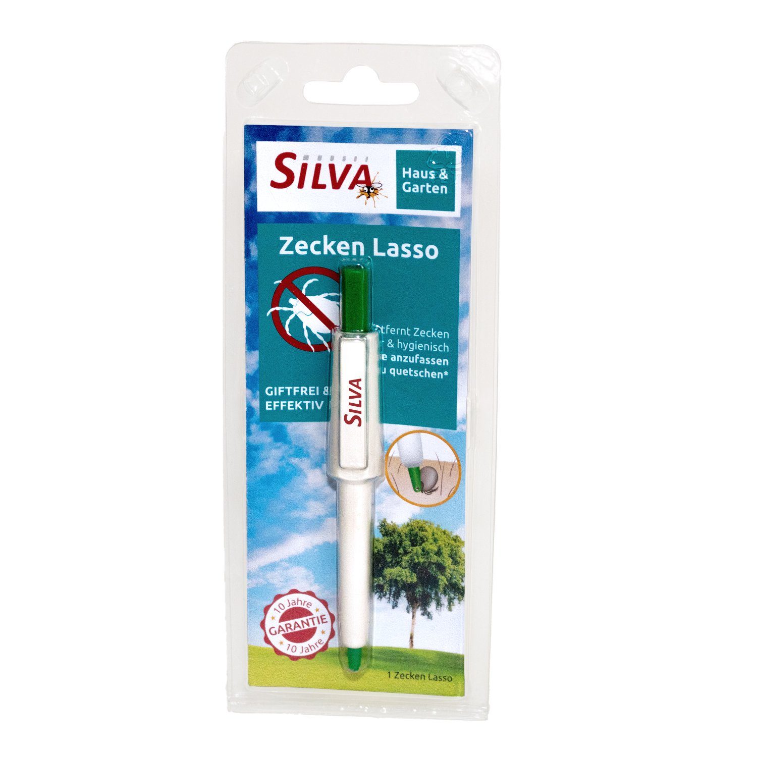 Silva Haus & Garten Zeckenpinzette Silva Zeckenlasso, Packung, 1-tlg., Zeckenlasso, Silva Zeckenlasso, zur zuverlässigen und sicheren Entfernung von Zecken, einfach und hygienisch anwendbar, 1 Stück