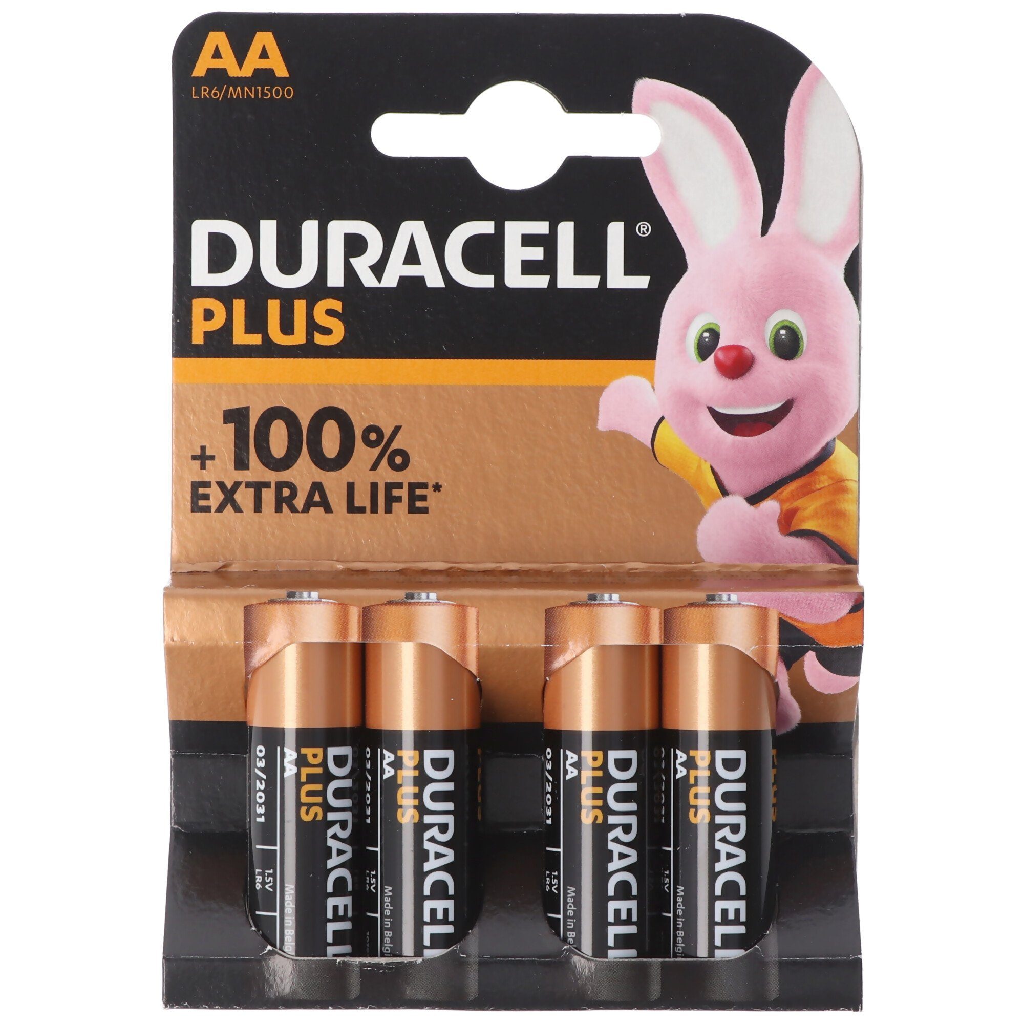 Duracell DURACELL Mignon AA LR6 4er Pack Alkaline Batterie 5000394140851 Batterie, (1,5 V)