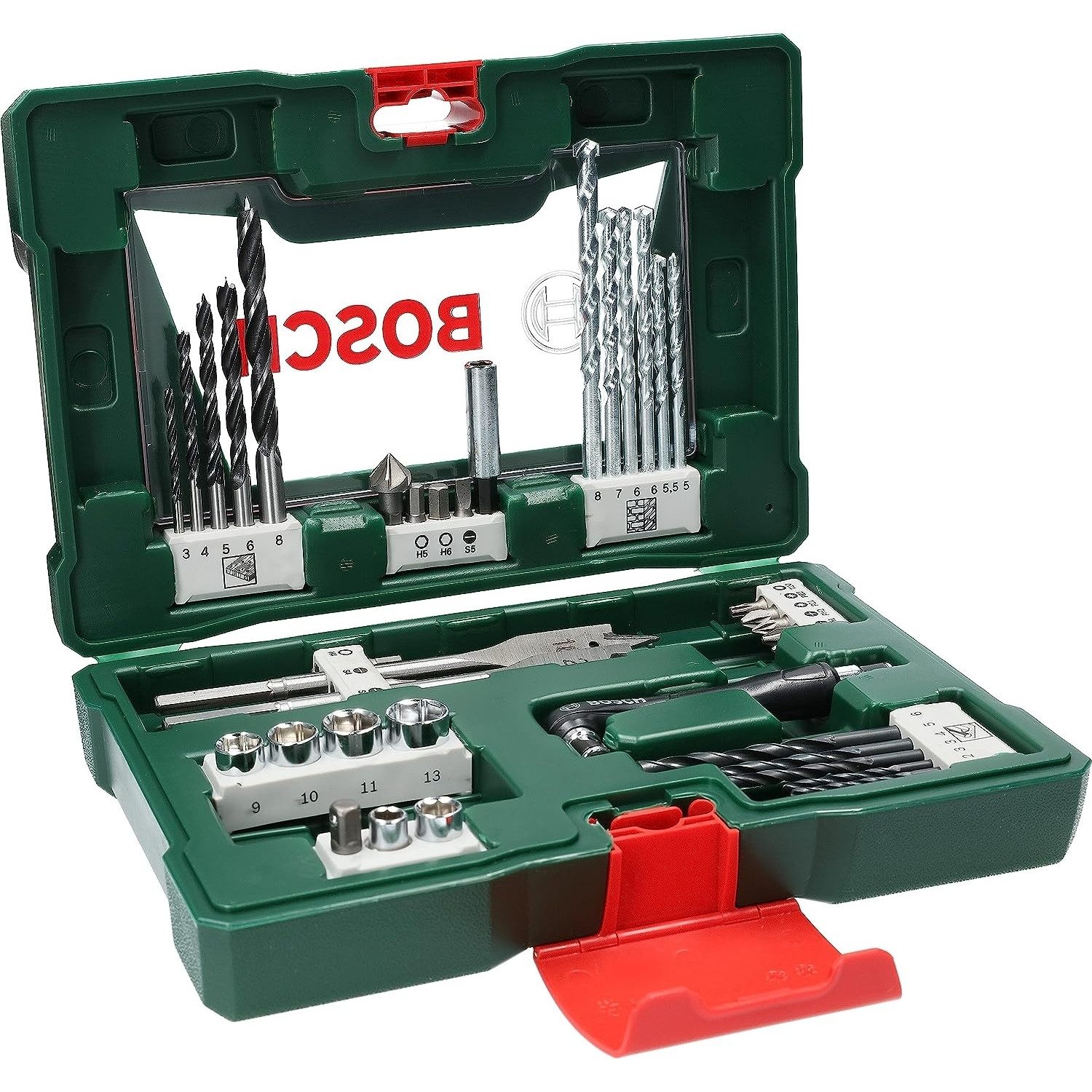 Bosch Accessories Multitool Bosch Accessories Bosch 41tlg. V-Line Bohrer und Bit Set (für Holz, (41 St)