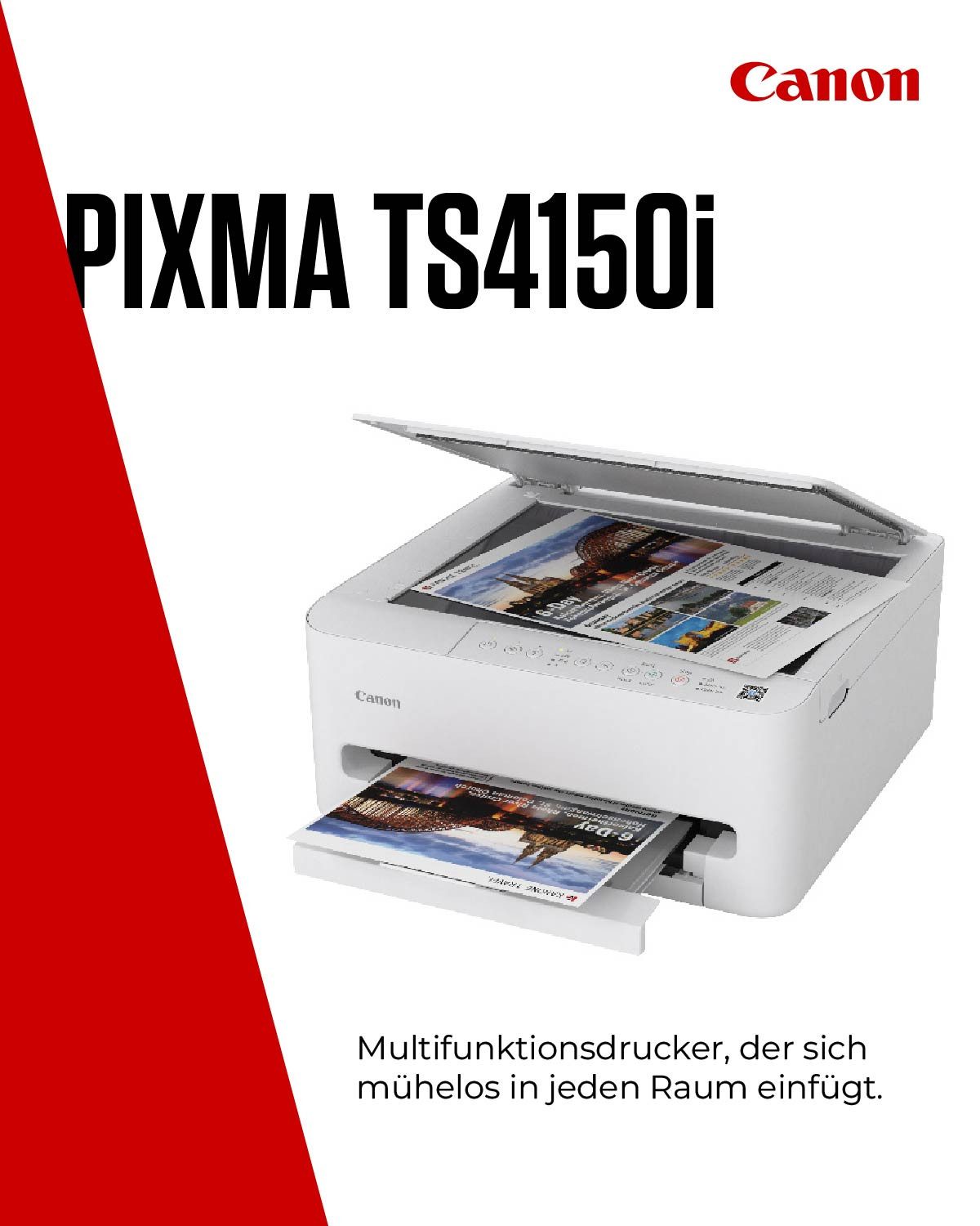 Canon PIXMA TS4150i Multifunktionsdrucker, (WLAN (Wi-Fi)