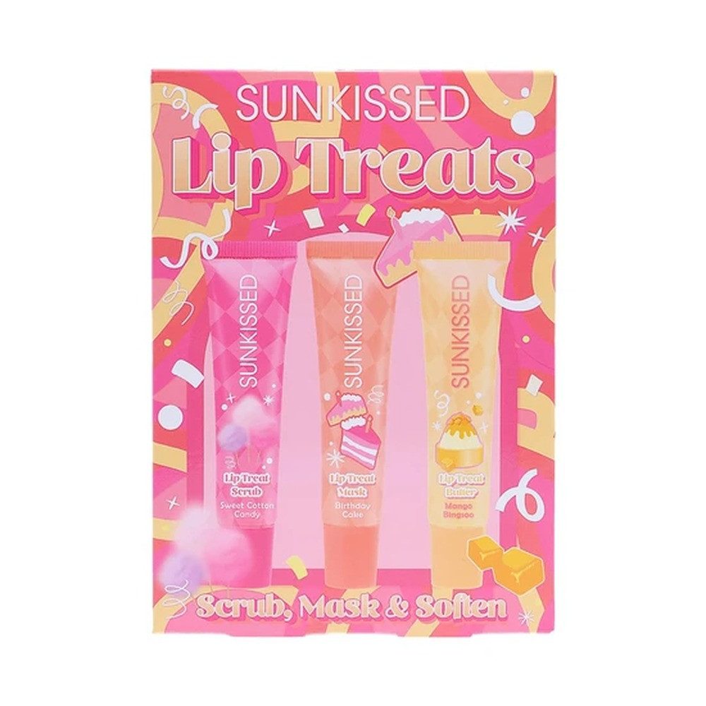 SUNKISSED Lippenpflege-Set Sunkissed Lip Treats Scrub, Mask & Soften Gift Set