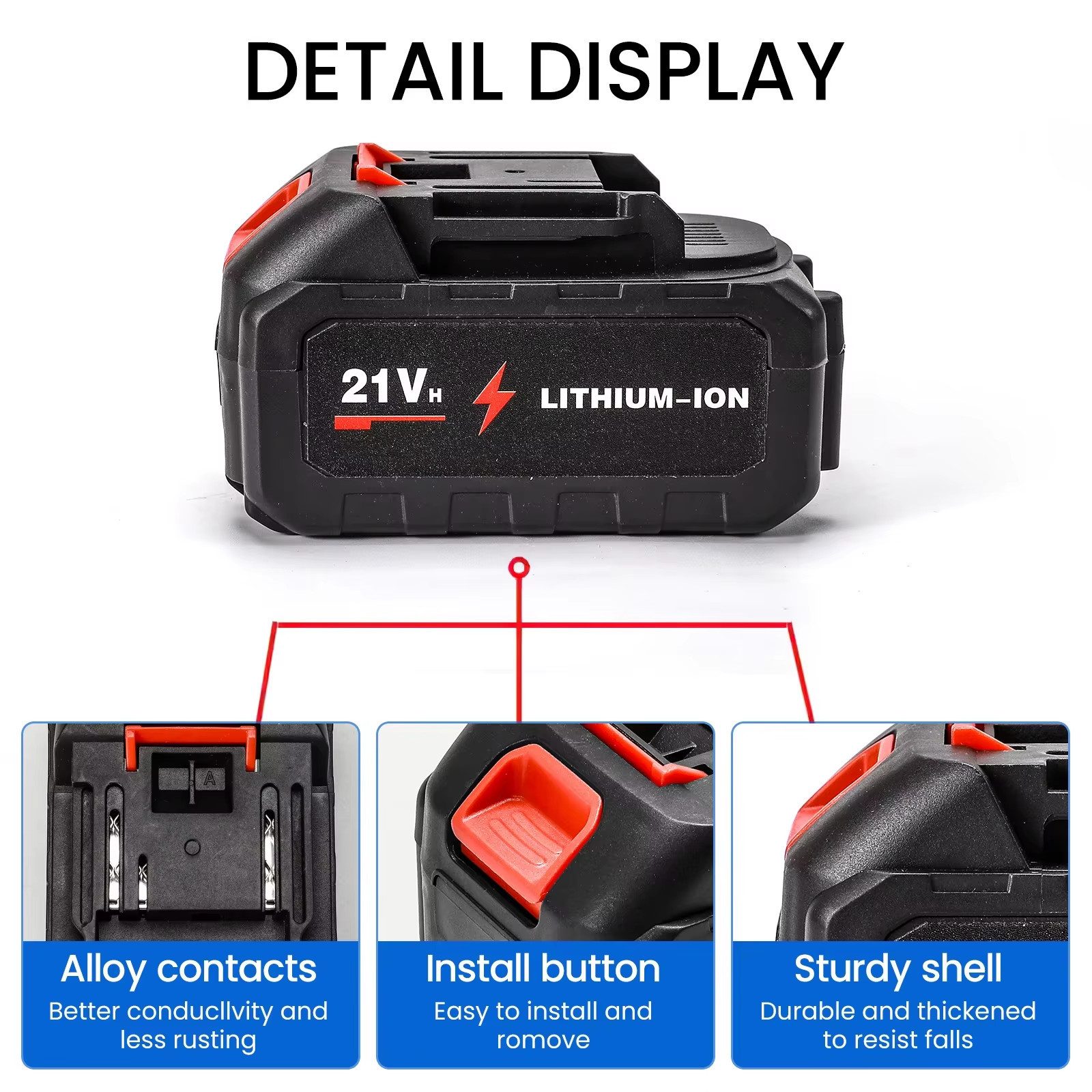 Athlix 2er Pack Ersatzakkus für Makita 21V 6500mAh mit Ladegerät Akku 6500 mAh (21 V), Robustes, stoßgeschütztes Gehäuse - Tiefentladungsschutz