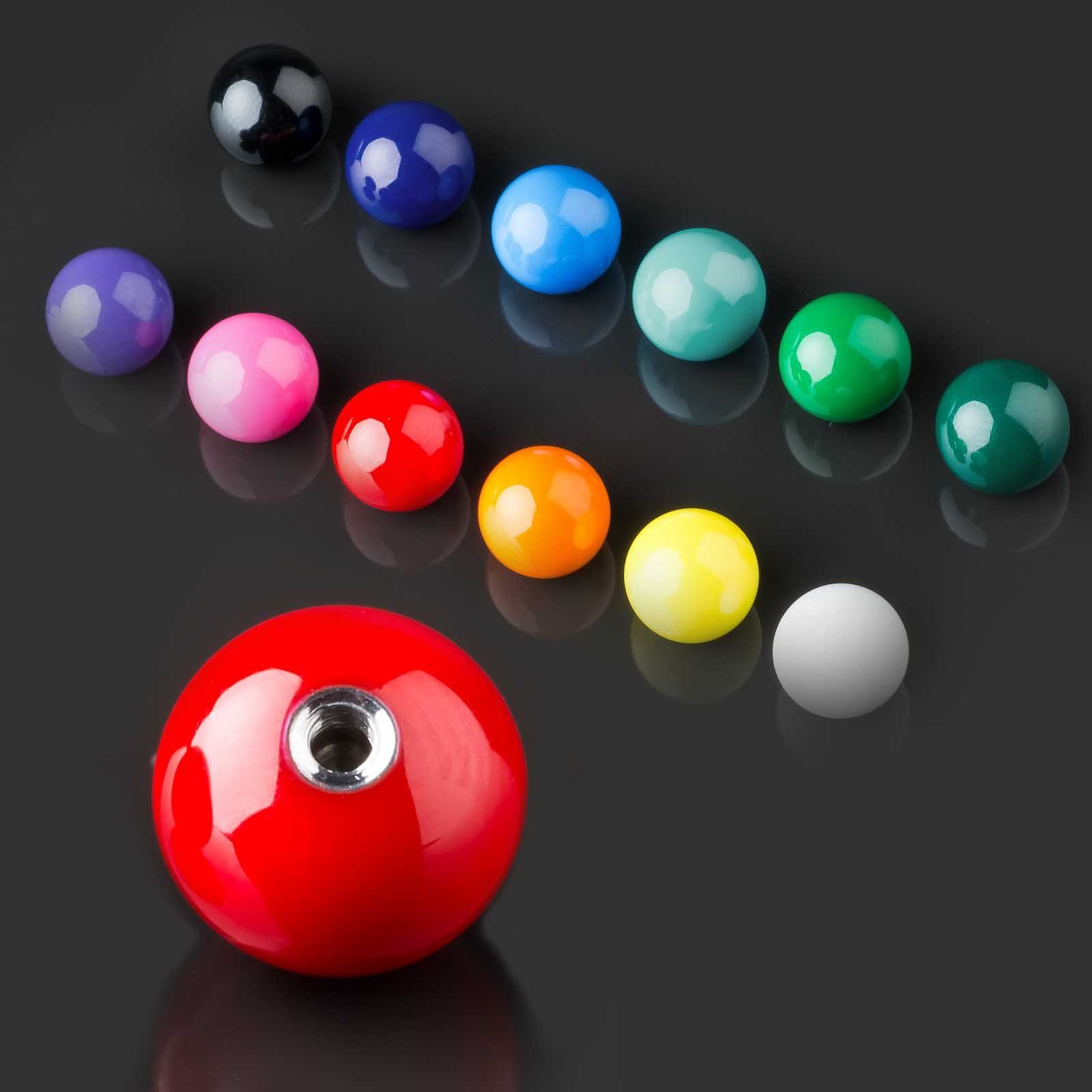 viva-adorno Piercing-Set Piercing Schraubkugel Ersatzkugel Hochglänzend Far günstig online kaufen