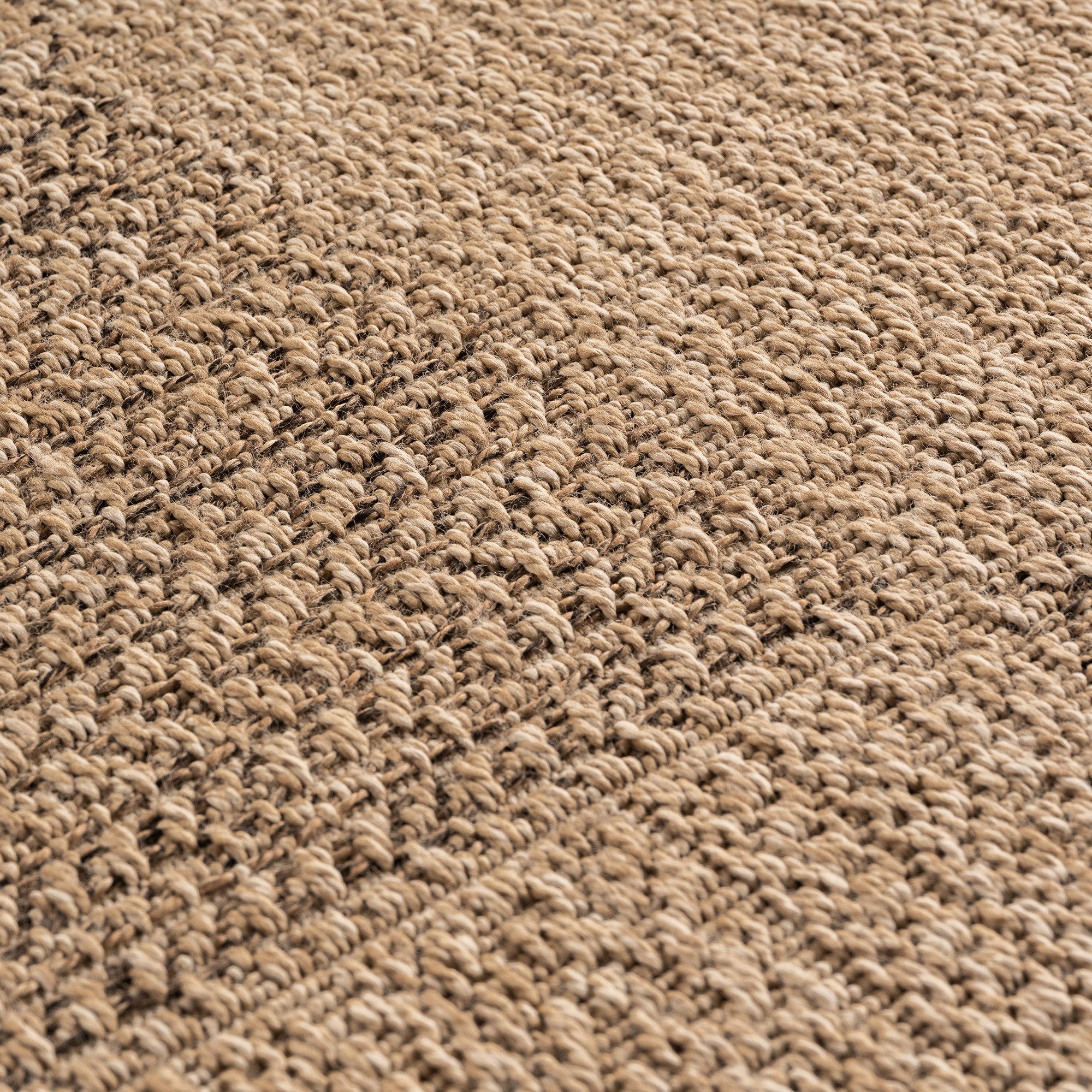 Teppium Teppich Natürlicher Jute-Optik Outdoor-Stil, Rechteckig, Höhe: 5 mm, Indoor Outdoor Teppich Wetterfest 3D Optik Wohnzimmer Küchen Terrasse – Bild 5 von 5