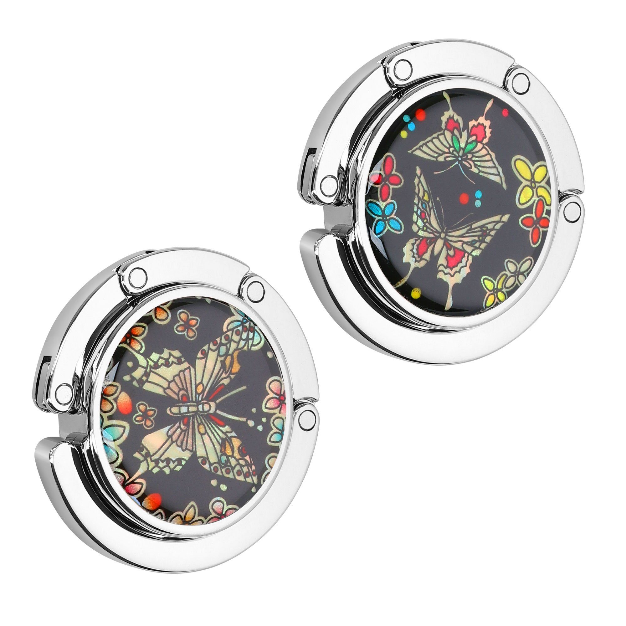 kwmobile Taschen-Halterung 2x Tisch Handtaschenhalter Haken, (1-tlg., Faltb günstig online kaufen