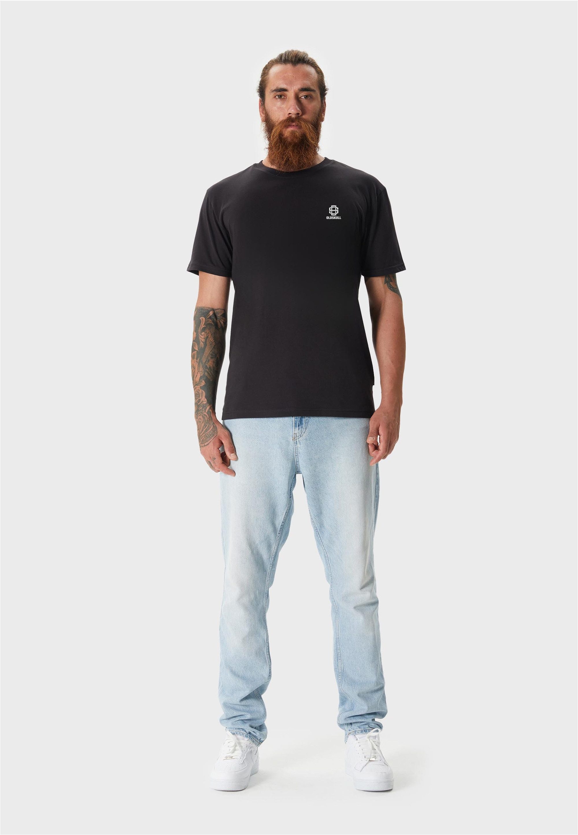Oldskull T-Shirt Asian Big WaveSkull Graphic mit großem Backprint