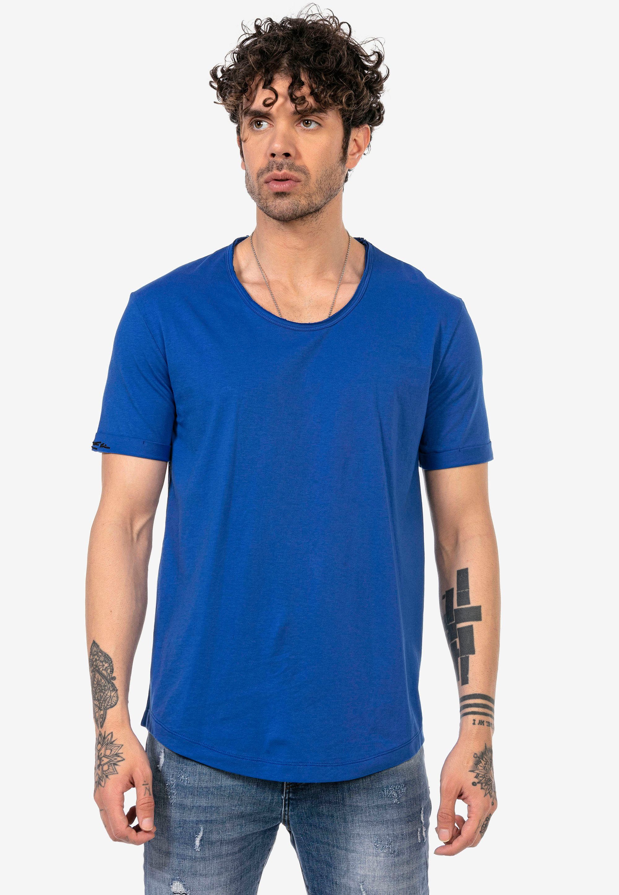 mit Cruces T-Shirt tollem Tragekomfort RedBridge blau Las