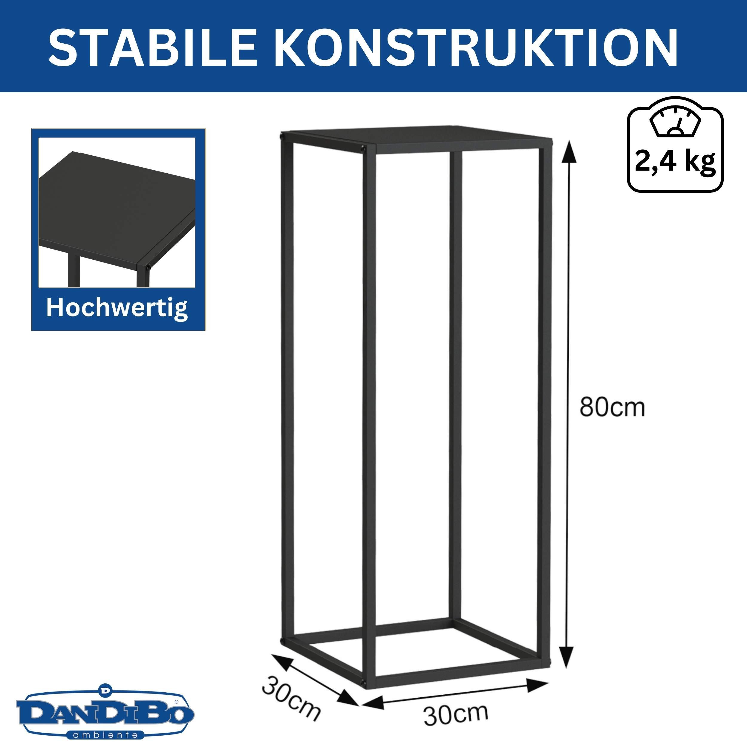 DanDiBo Blumenständer Metall Schwarz Eckig 96587 günstig online kaufen