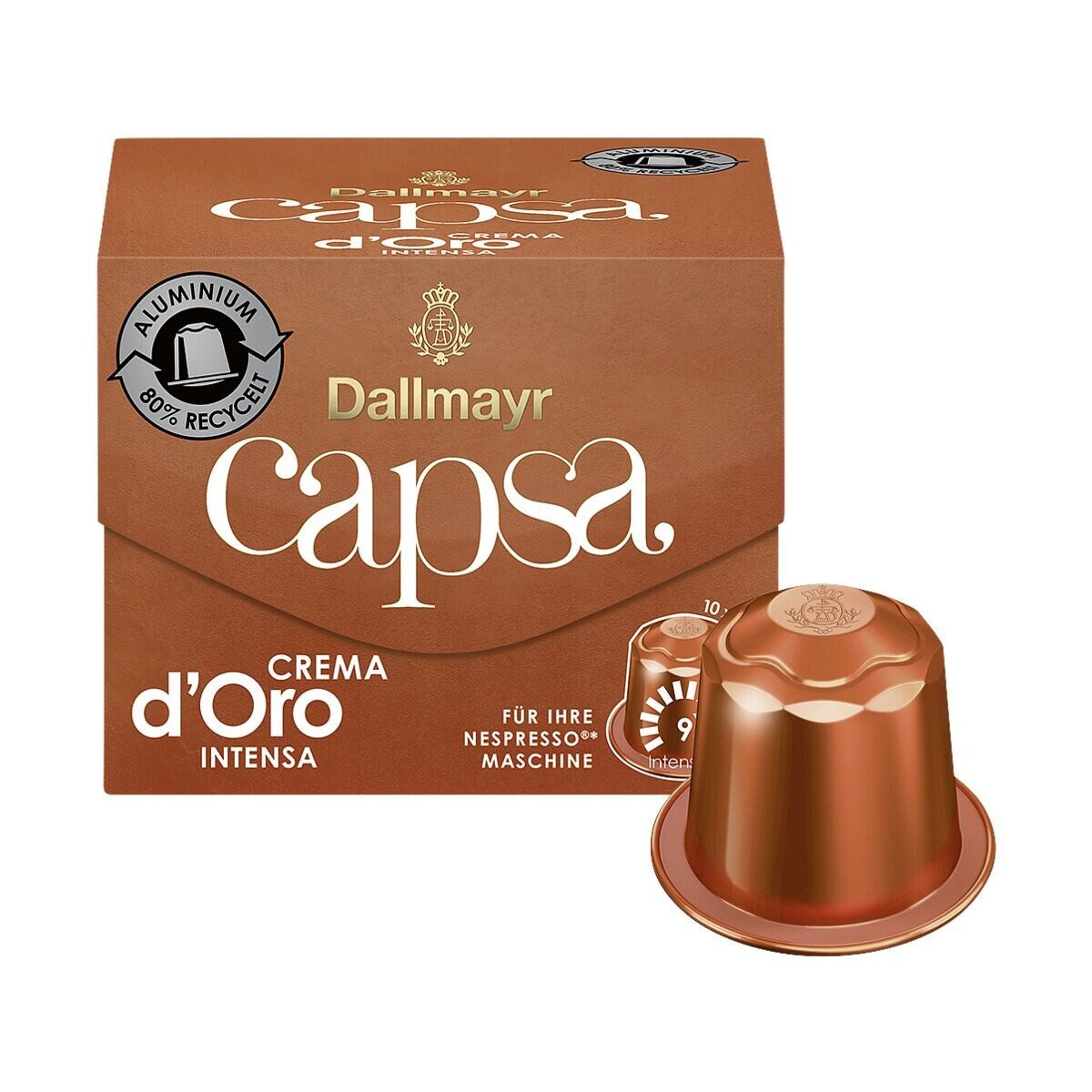 DALLMAYR Kaffee capsa Crema d'Oro intensa, 10 Kapseln