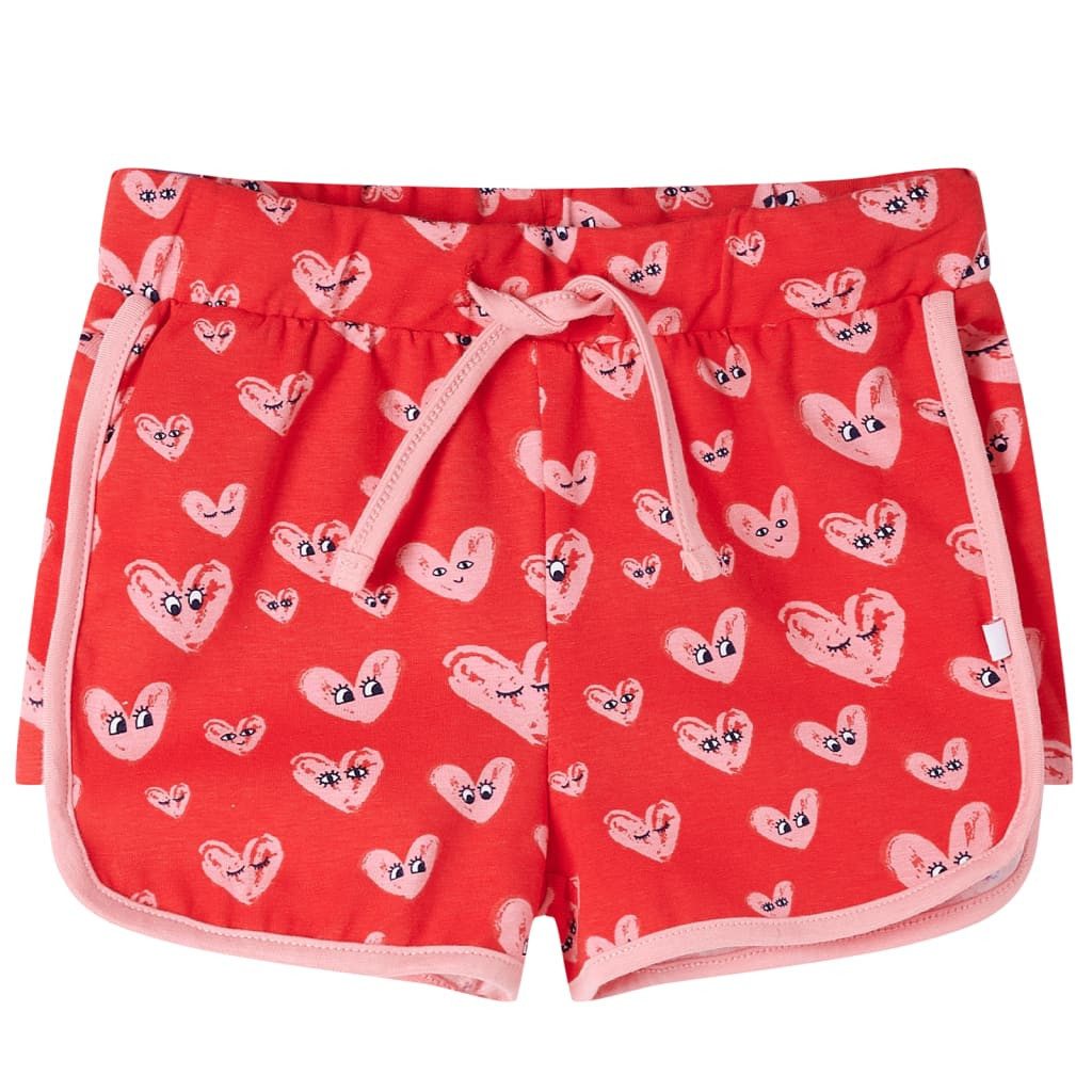 vidaXL Shorts Kindershorts mit Kordelzug Rot 116