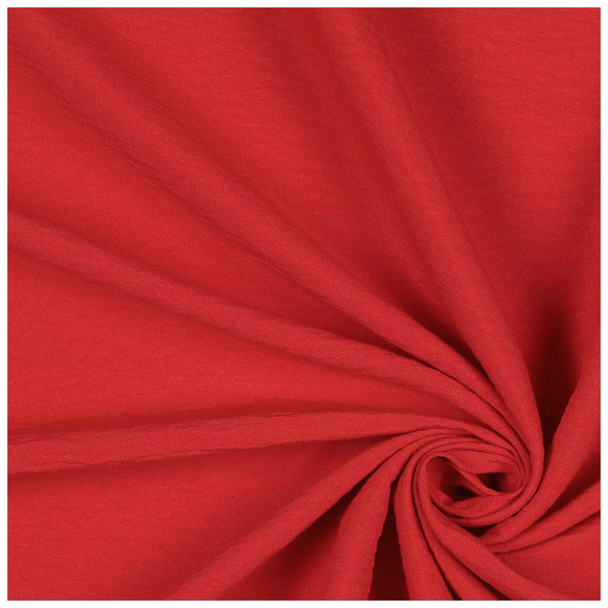 maDDma Stoff Papillion Stoff ab 1m x 150cm Meterware Polyesterstoff Sommerstoff, 026 - rot