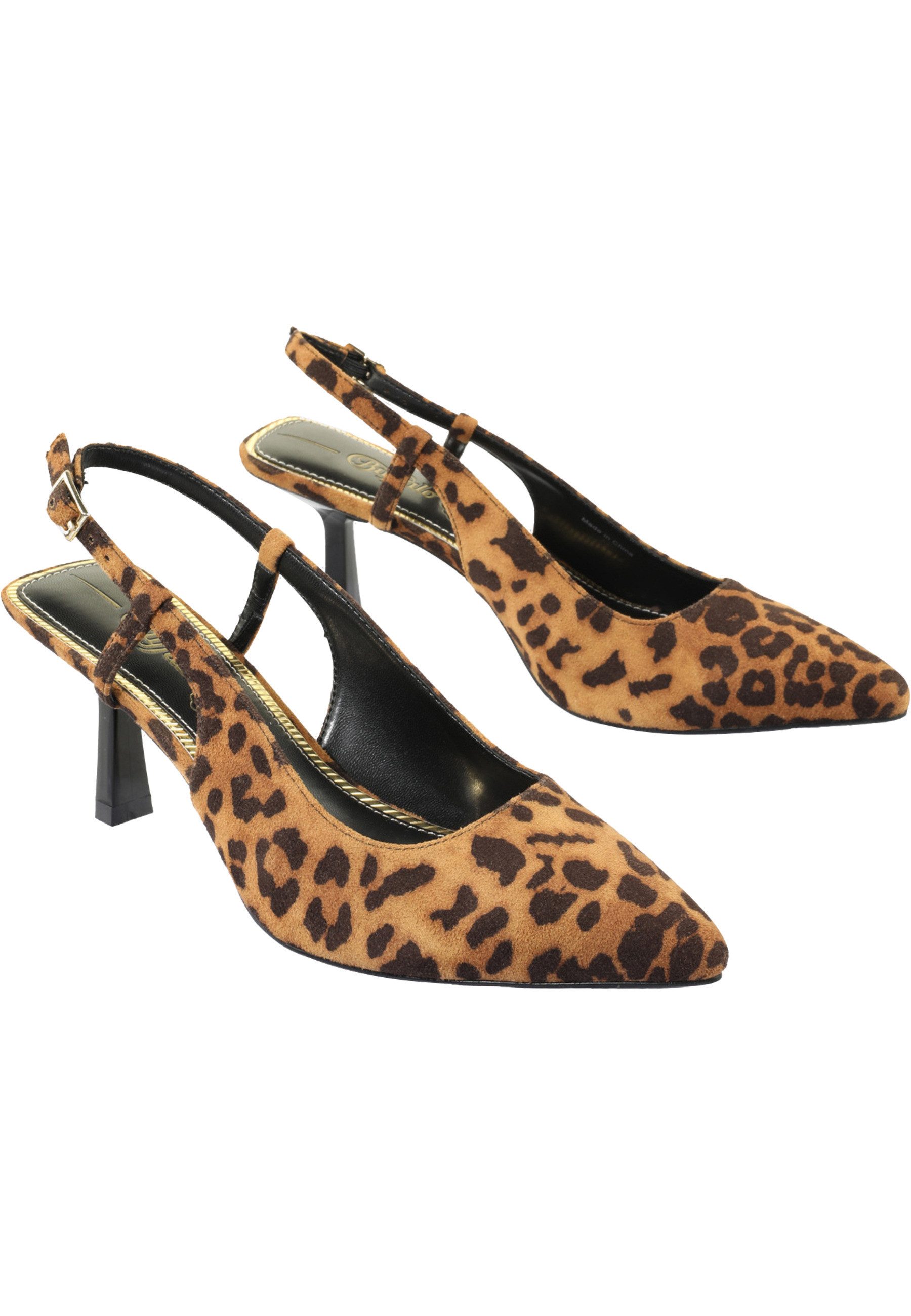 Buffalo Buffalo Sling Back- Vegan Suede High-Heel-Pumps – Bild 3 von 5