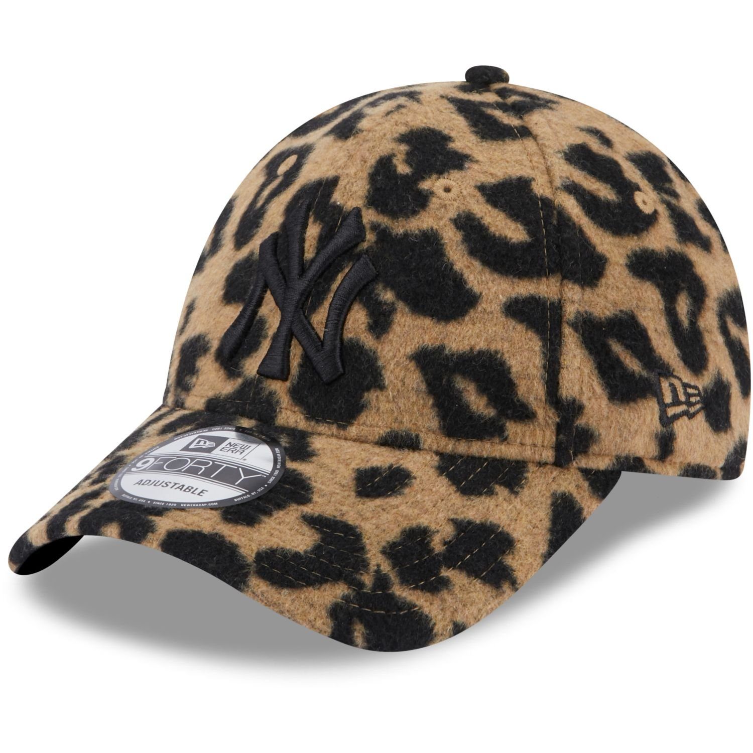 New Era Baseball Cap 9Forty New York Yankees leopard wool