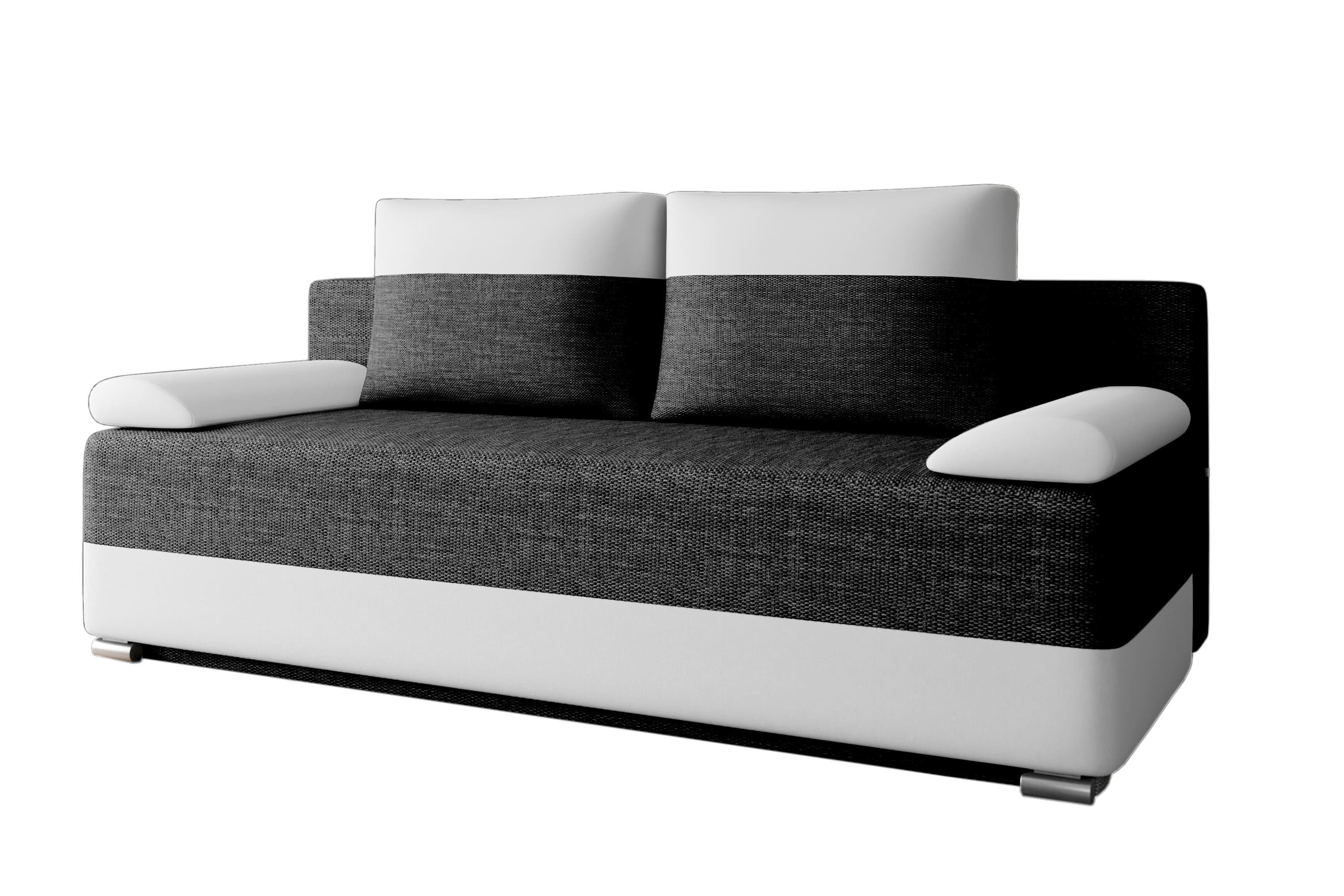 MOEBLO Schlafsofa ATLANTA, Schlafcouch Sofa Couch für Wohnzimmer Schlafsofa Federkern Sofagarnitur Polstersofa mit Bettfunktion, mit Relaxfunktion