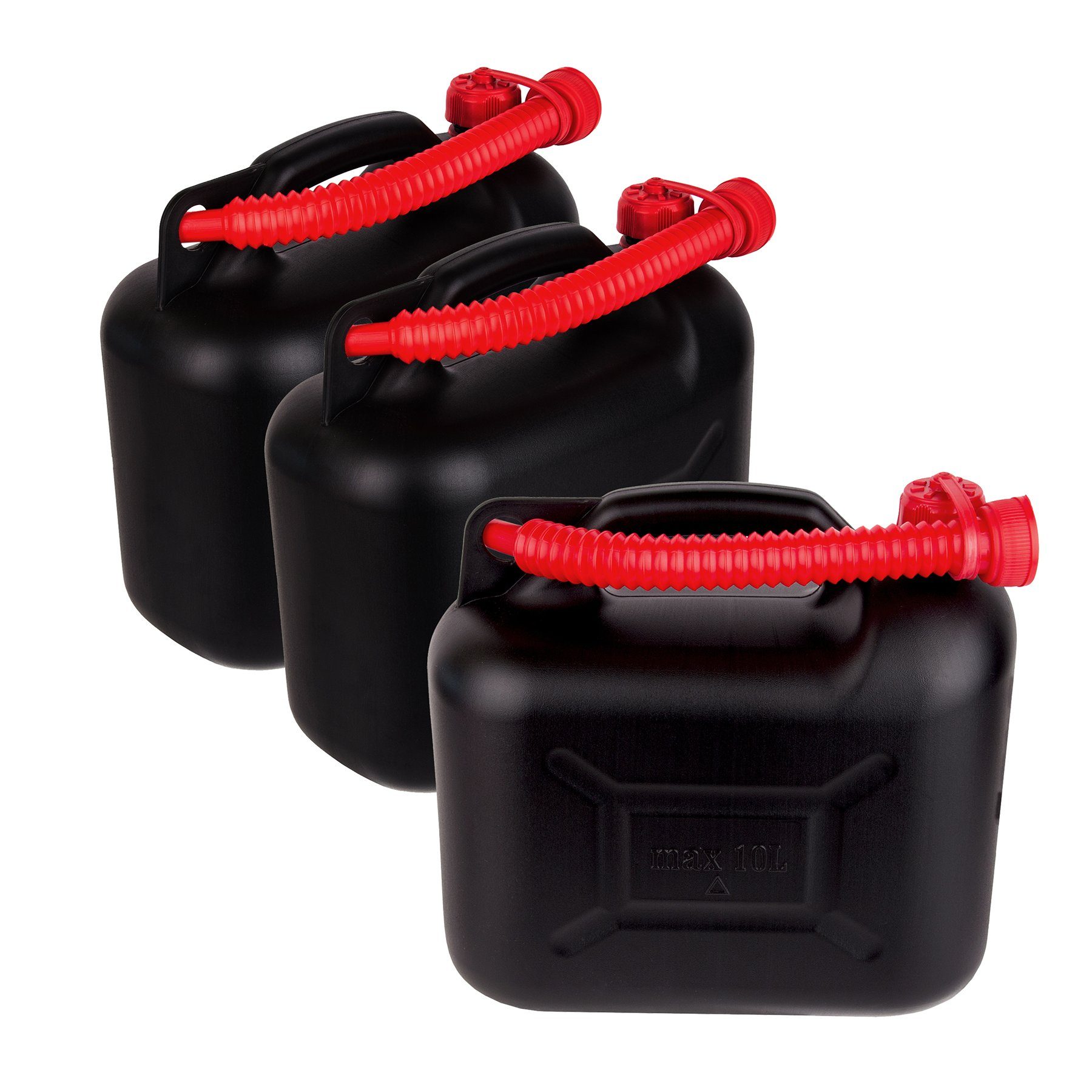 ProPlus Benzinkanister Benzin Kanister 10L Polyethylen rot UN-geprüft  Kraftstoff (1 St)