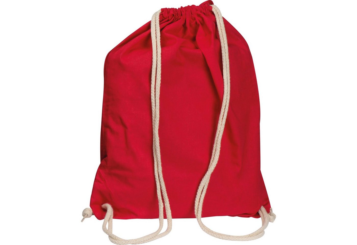 Easy Gifts Gymbag Gymbag / Sportbeutel / Turnbeutel aus Baumwolle / Farbe: rot