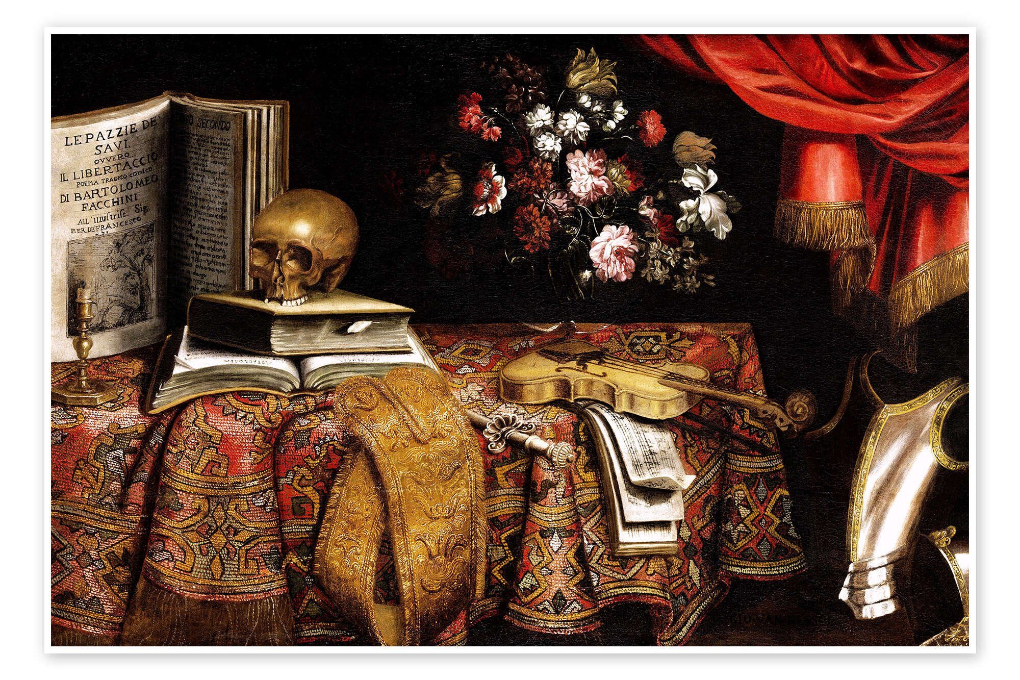 Posterlounge Wandbild Vanitas Stillleben, Pier Francesco Cittadini, erhältl günstig online kaufen