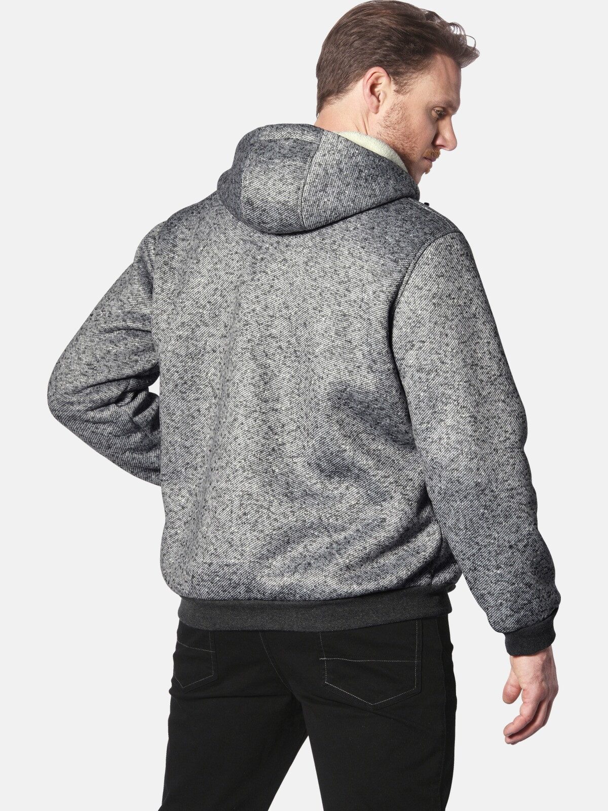 Jan Vanderstorm Kapuzensweatjacke MIKRIKSON mit verstellbarer Kapuze günstig online kaufen