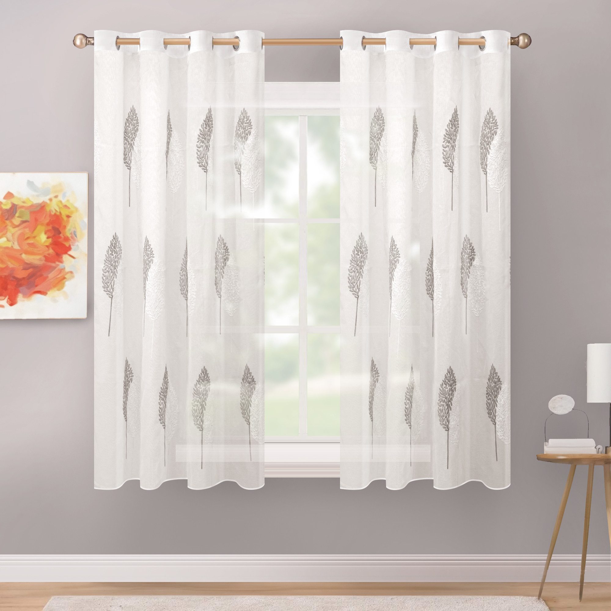 Delindo Lifestyle Gardine Serie Monique, Ösen günstig online kaufen
