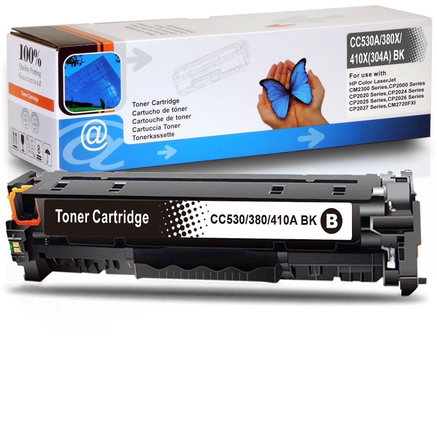 LaserJet Color Kompatibel Series CP 2025 HP und Gigao weitere 304A, für Tonerkartusche Schwarz, HP CC530A