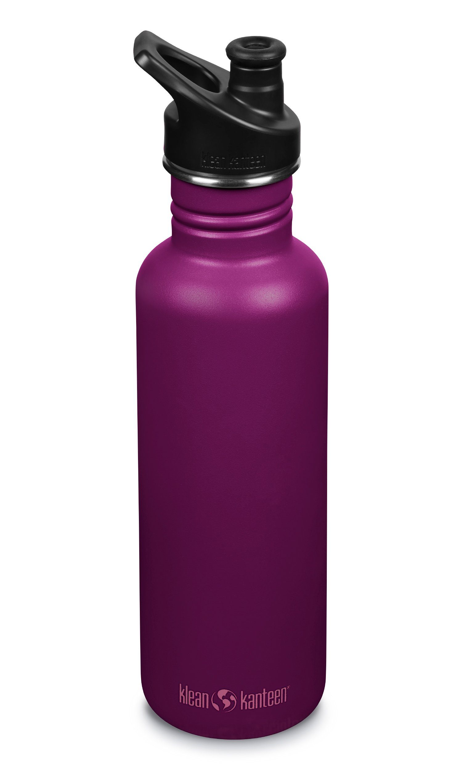 Klean Kanteen Trinkflasche, Klean Kanteen Edelstahl Trinkflasche 800ml - Purple Potion mit Sport Cap