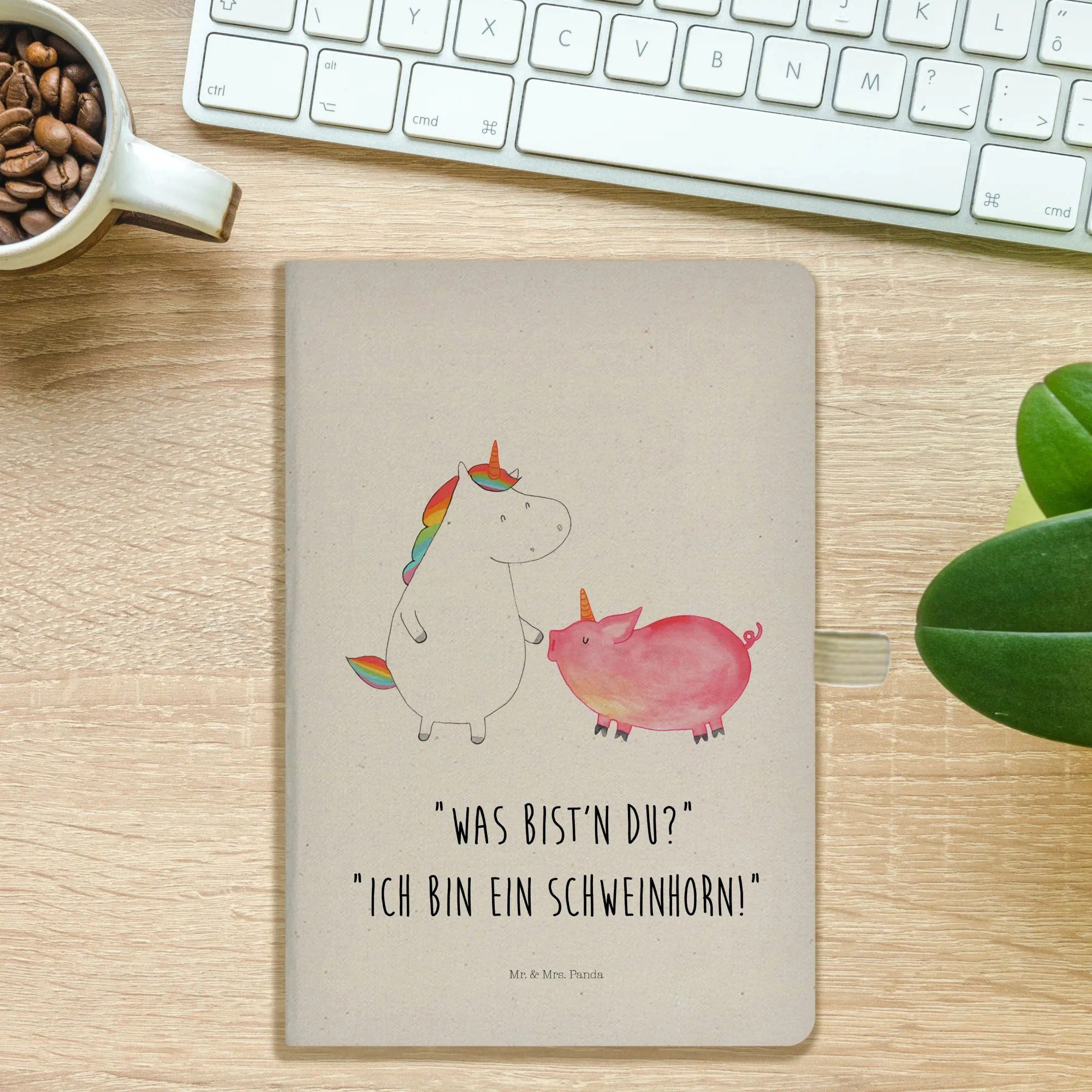 Thumbnail - Mr. & Mrs. Panda Notizbuch Einhorn Schwein - Transparent - Geschenk, Schweinchen, A5 Notizbuch N Mr. & Mrs. Panda, Inspi...
